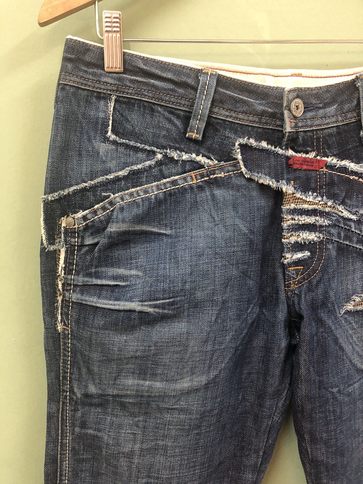 Hysteric Glamour MFG - SLIM FIT PATCHES WASHED DESTROY HYBRID JEANS Size US 32 / EU 48 - 4 Thumbnail