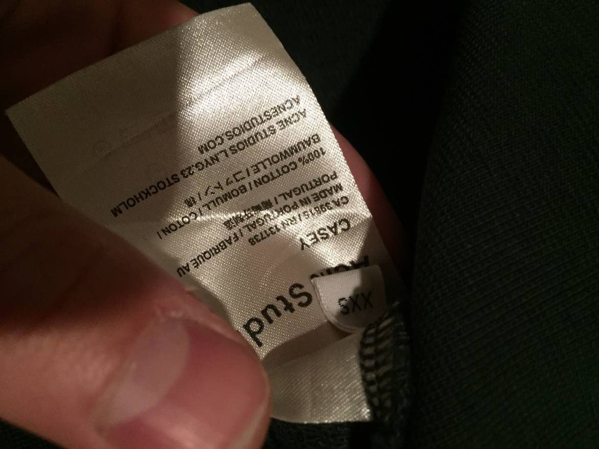 Acne Studios Fits XS-S Casey Spruce Green Crew Neck Size US XXS / EU 40 - 6 Thumbnail