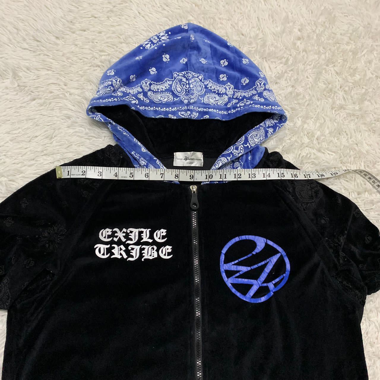Japanese Brand Gold 24 Karats paisley hoodie Size US L / EU 52-54 / 3 - 5 Thumbnail