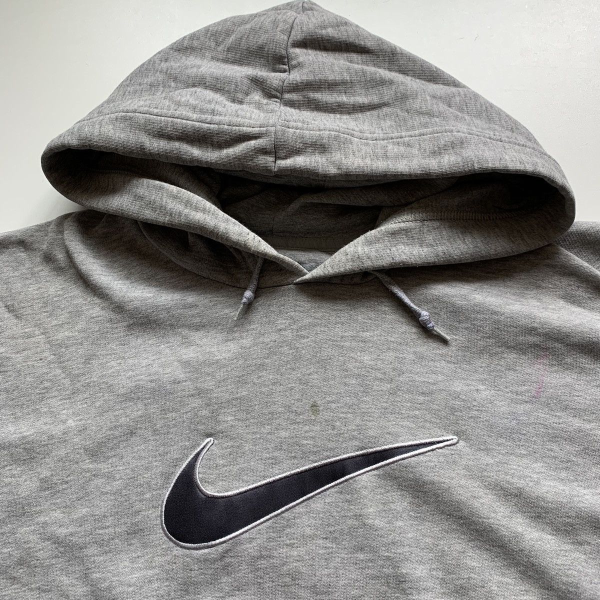Nike Vintage 2000s Nike Embroidered Swoosh Pullover Hoodie Large Size US L / EU 52-54 / 3 - 2 Thumbnail
