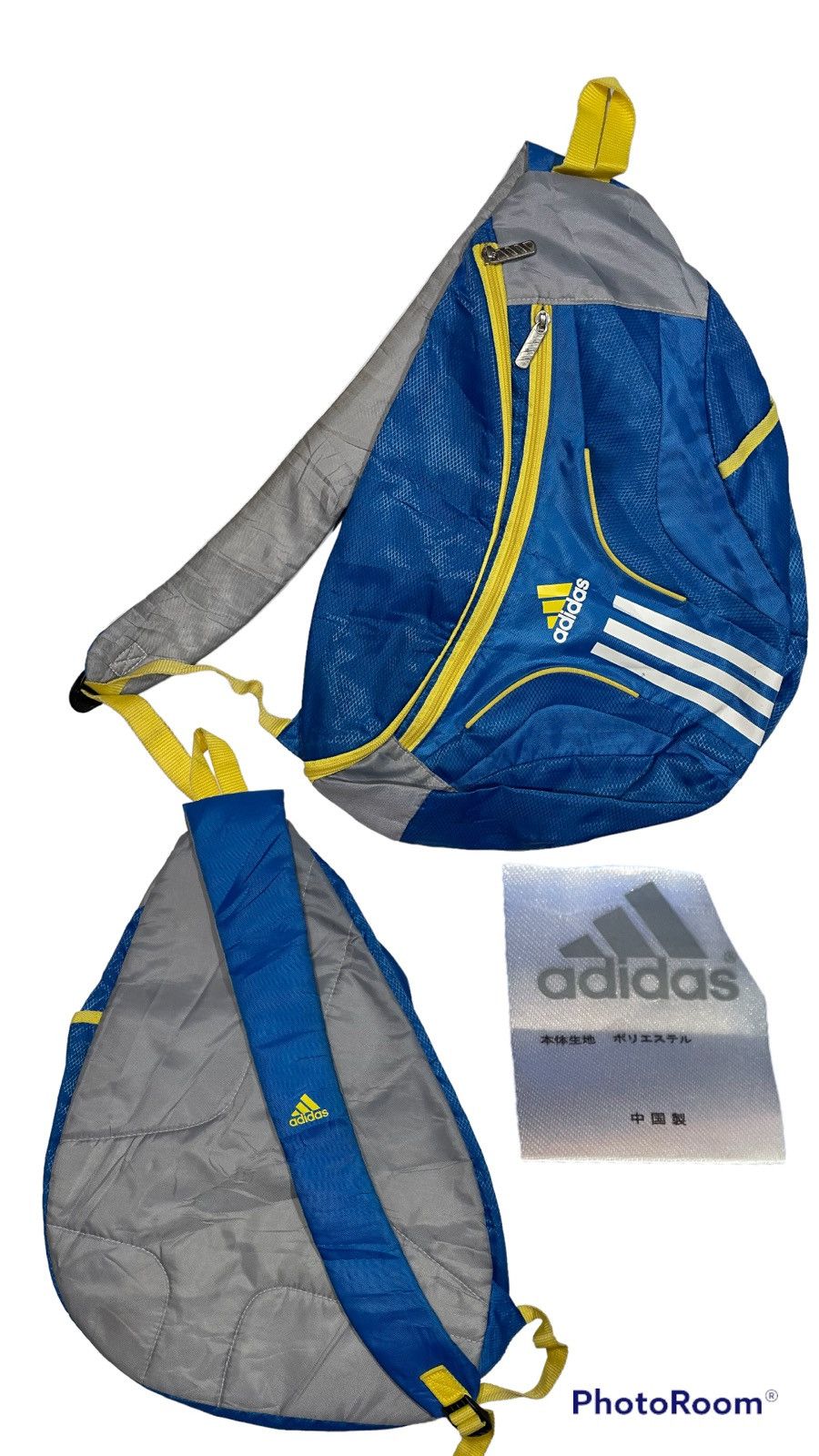 Other Vintage Adidas Crossbody Chest Sling Blue Yellow Boca Junior Size ONE SIZE - 1 Thumbnail