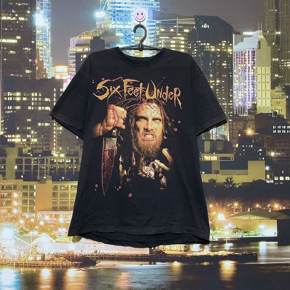 Band Tees Vintage 90s 666 Skulls Sexy Vamp Dead Face Horror Tee 90s Size US M / EU 48-50 / 2 - 1 Thumbnail