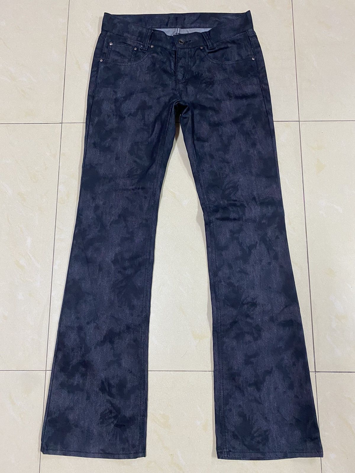 Japanese Brand Bleach Flared Denim