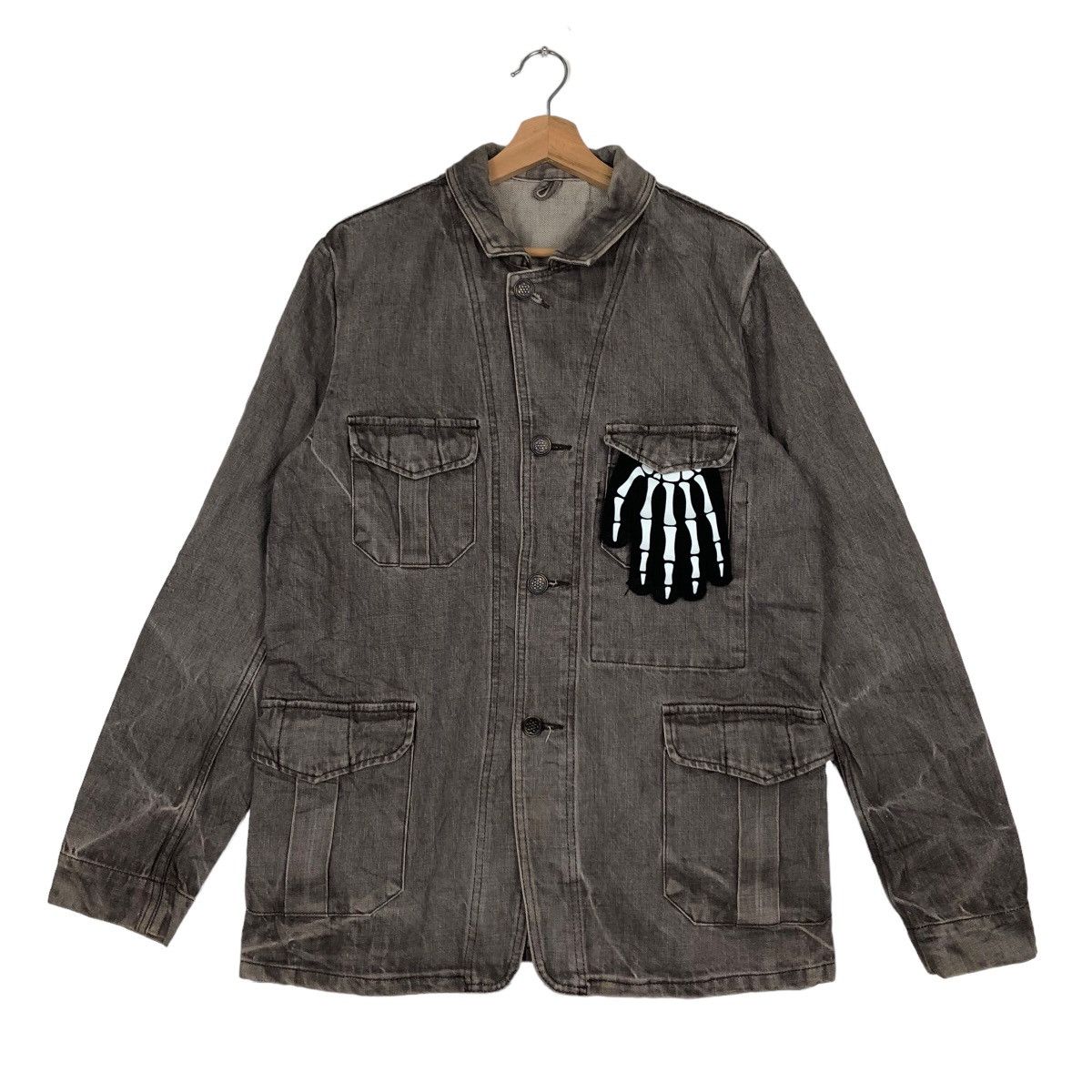 Indigo VINTAGE CHORE DENIM WORK JACKET SPELL BOUND ISSEY MIYAKE Size US M / EU 48-50 / 2 - 1 Thumbnail
