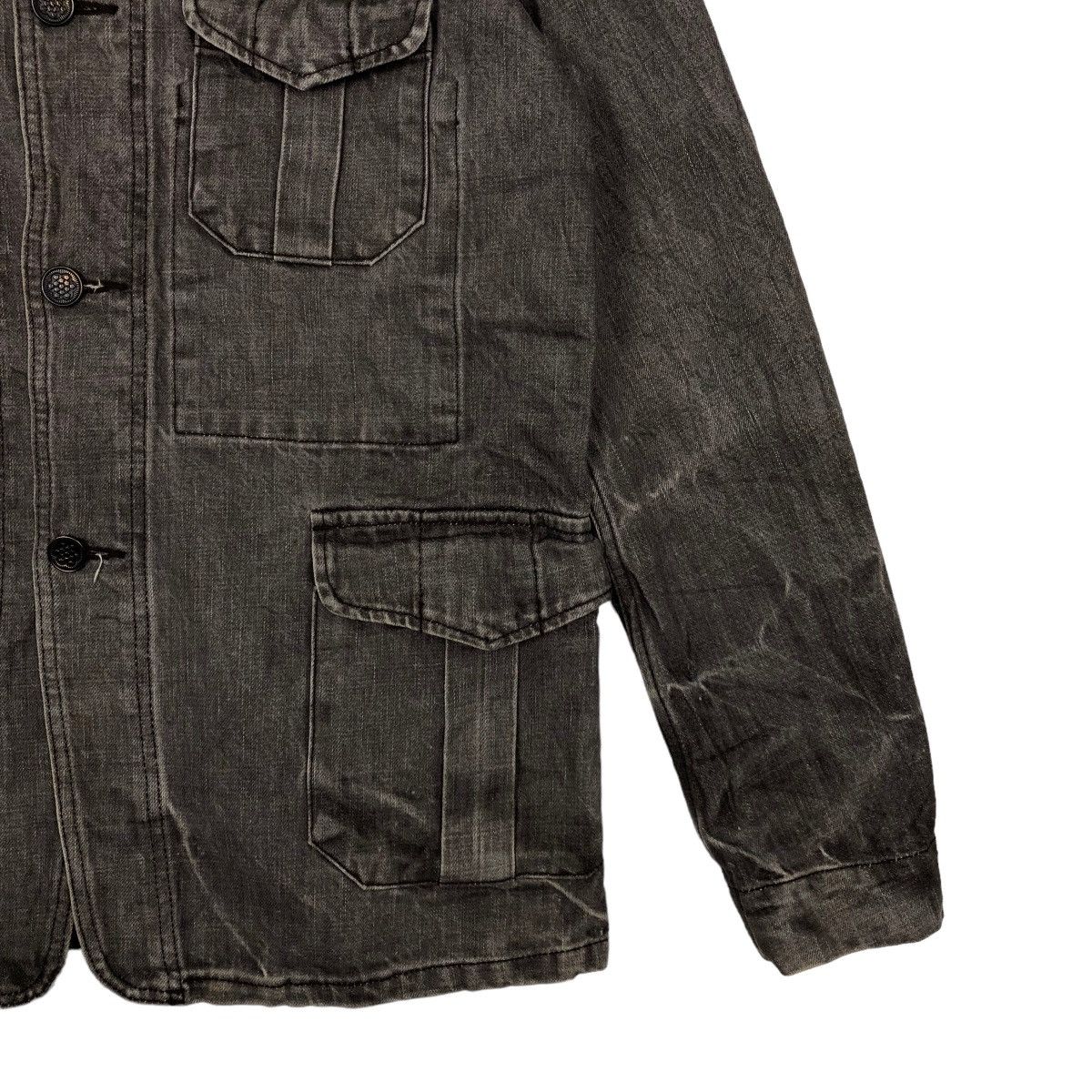 Indigo VINTAGE CHORE DENIM WORK JACKET SPELL BOUND ISSEY MIYAKE Size US M / EU 48-50 / 2 - 4 Thumbnail