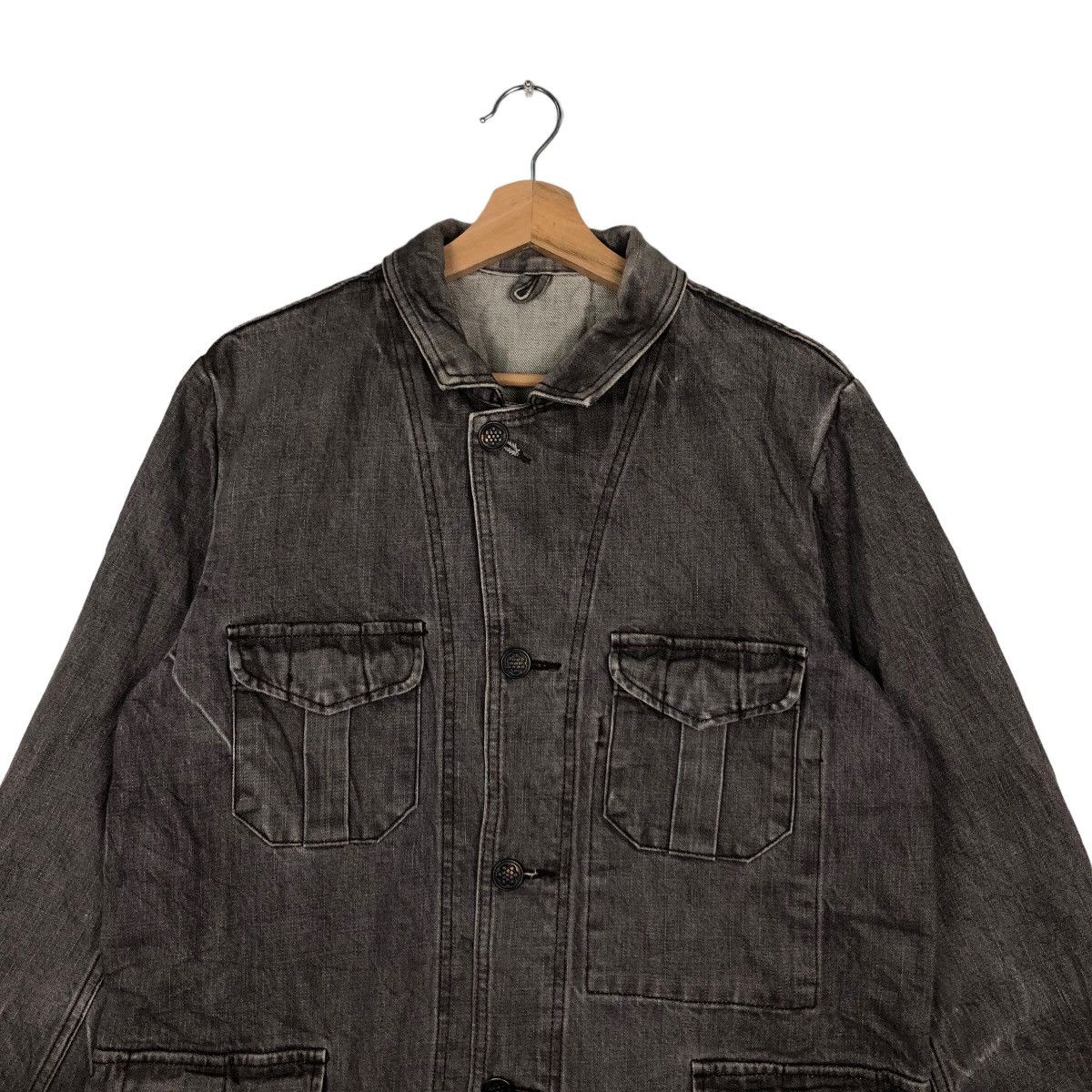 Indigo VINTAGE CHORE DENIM WORK JACKET SPELL BOUND ISSEY MIYAKE Size US M / EU 48-50 / 2 - 2 Thumbnail