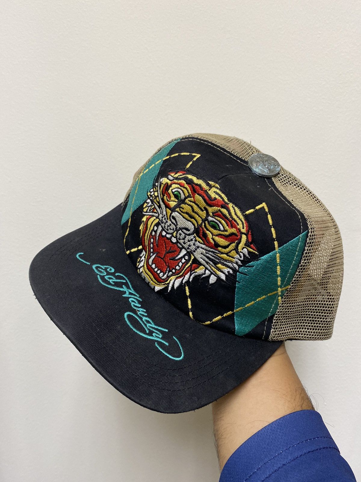 🔥Vintage🔥 Ed Hardy Full Embroid Trucked Hat