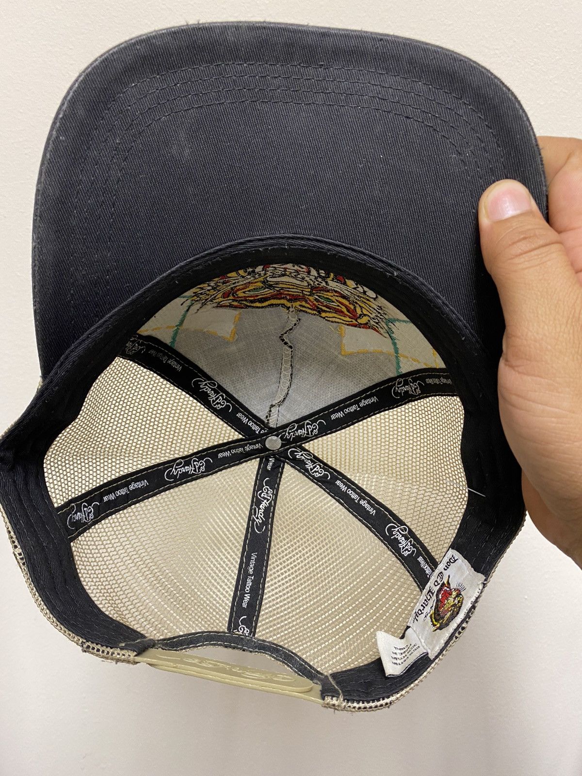 Ed Hardy 🔥Vintage🔥 Ed Hardy Full Embroid Trucked Hat Size ONE SIZE - 5 Thumbnail