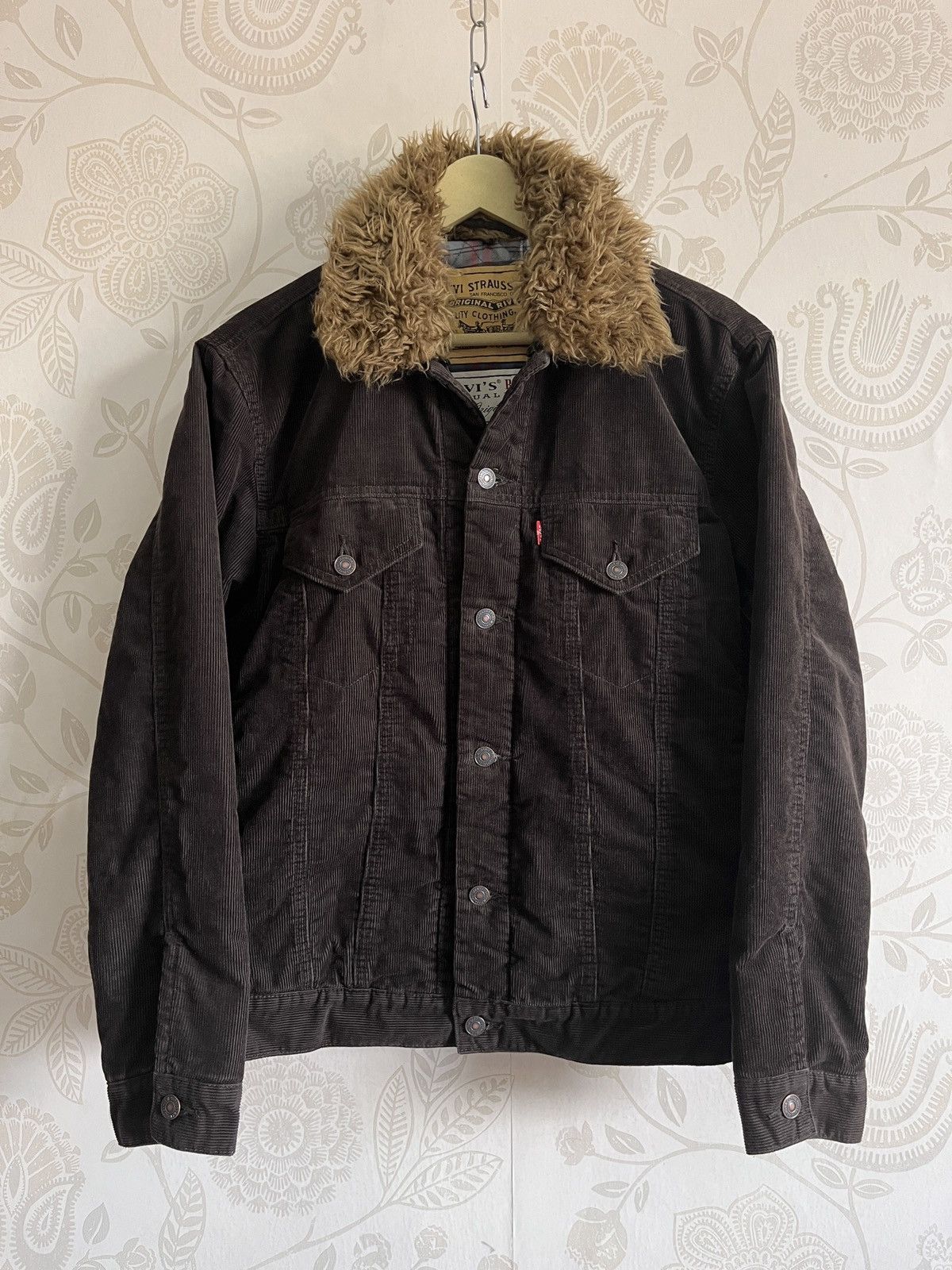 Levi's Levi's Denim Corduroy Trucker Jacket Red Tab Size US L / EU 52-54 / 3 - 1 Thumbnail