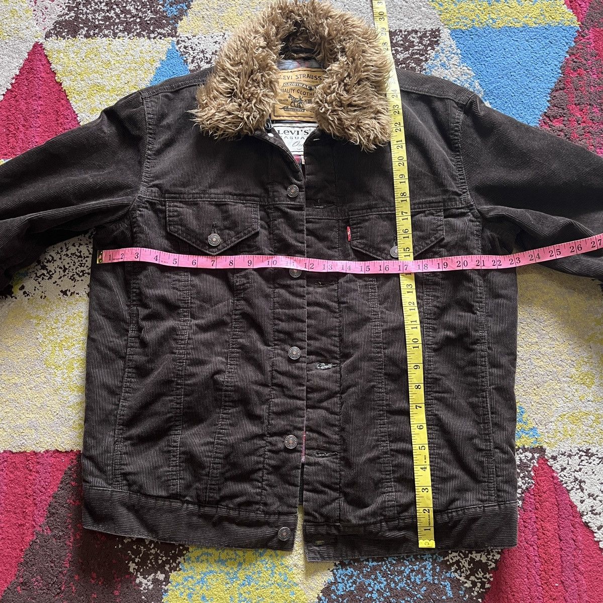 Levi's Levi's Denim Corduroy Trucker Jacket Red Tab Size US L / EU 52-54 / 3 - 4 Thumbnail