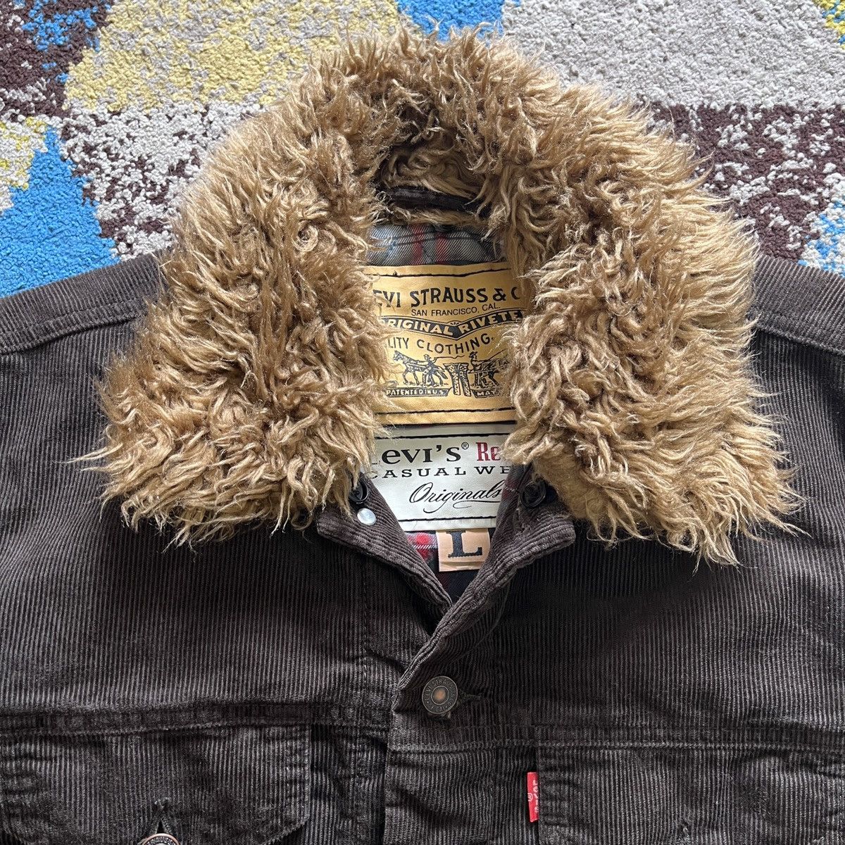 Levi's Levi's Denim Corduroy Trucker Jacket Red Tab Size US L / EU 52-54 / 3 - 5 Thumbnail