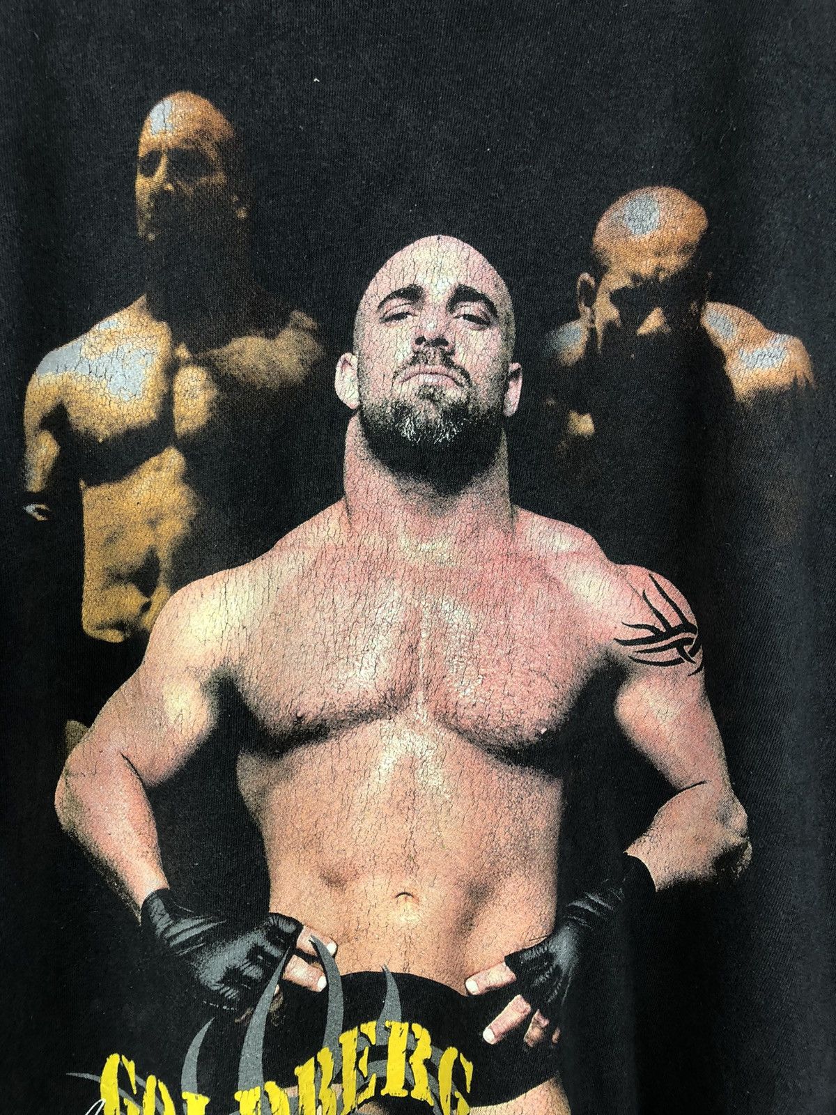 Vintage Vintage 90's Goldberg WCW WWF T-Shirt Size US L / EU 52-54 / 3 - 3 Thumbnail