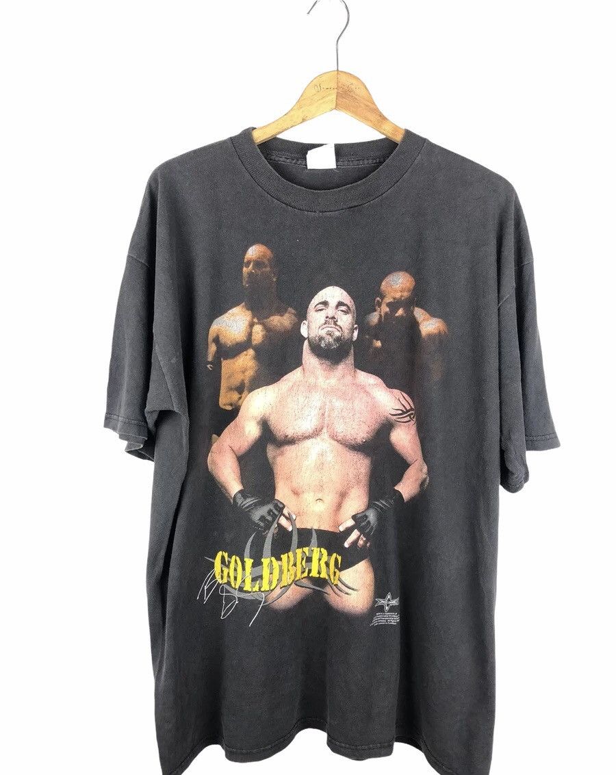 Vintage Vintage 90's Goldberg WCW WWF T-Shirt Size US L / EU 52-54 / 3 - 1 Thumbnail