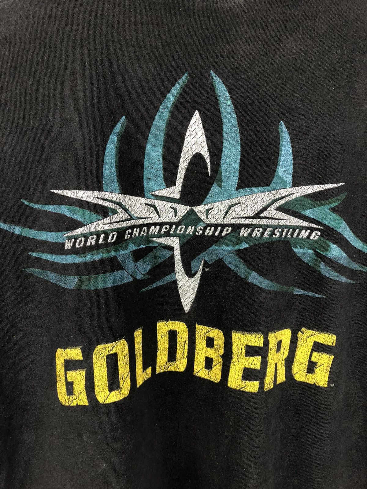 Vintage Vintage 90's Goldberg WCW WWF T-Shirt Size US L / EU 52-54 / 3 - 8 Thumbnail