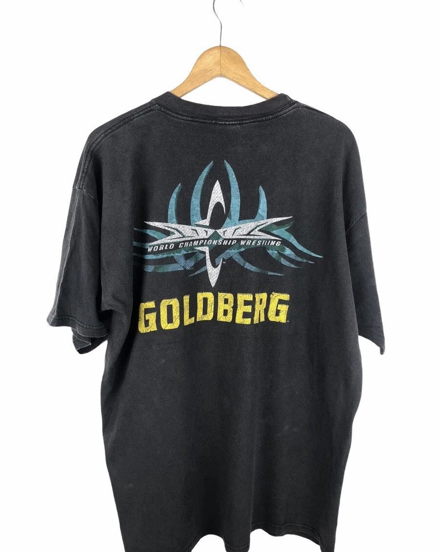 Vintage Vintage 90's Goldberg WCW WWF T-Shirt Size US L / EU 52-54 / 3 - 2 Thumbnail