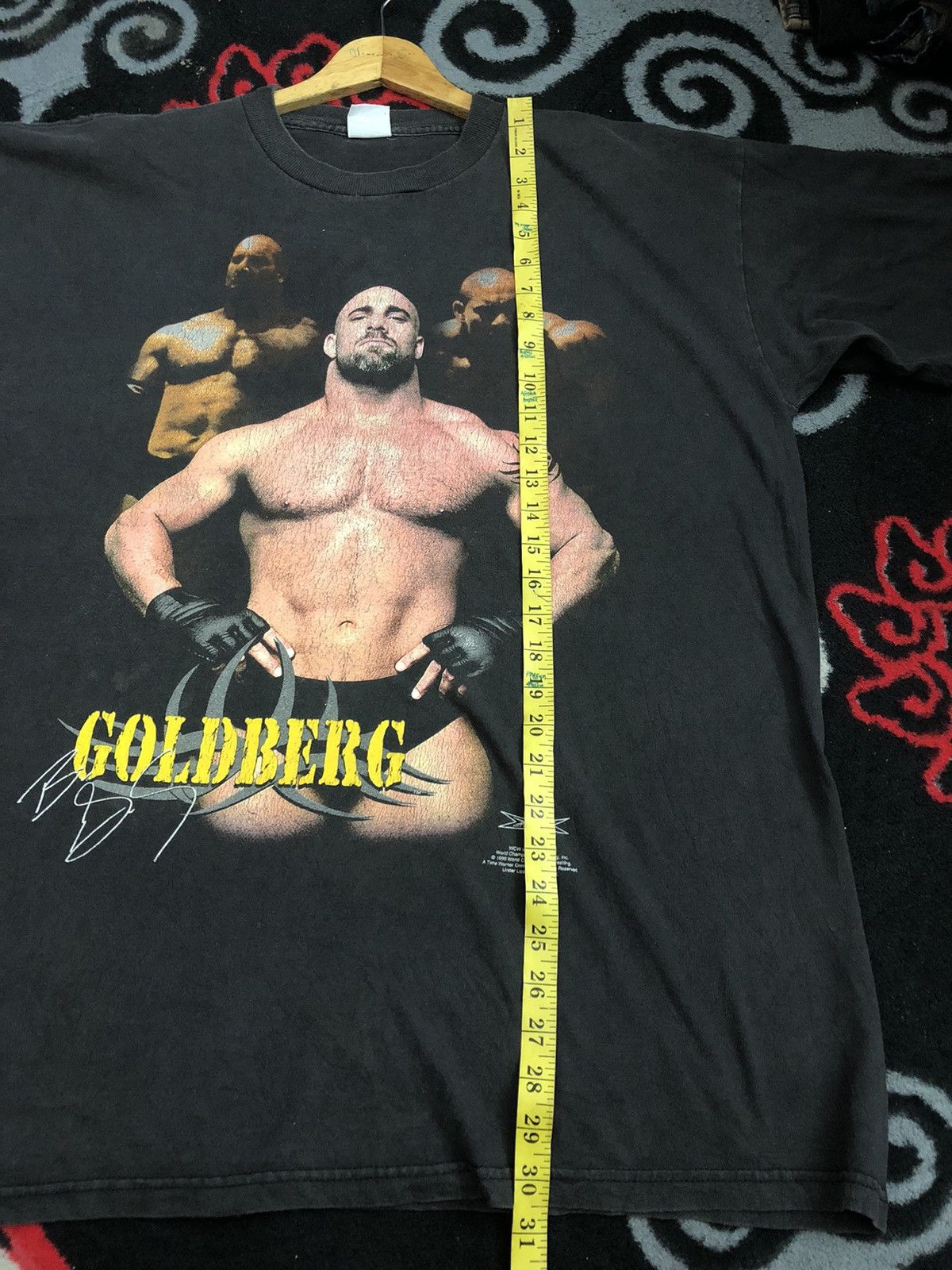 Vintage Vintage 90's Goldberg WCW WWF T-Shirt Size US L / EU 52-54 / 3 - 10 Thumbnail