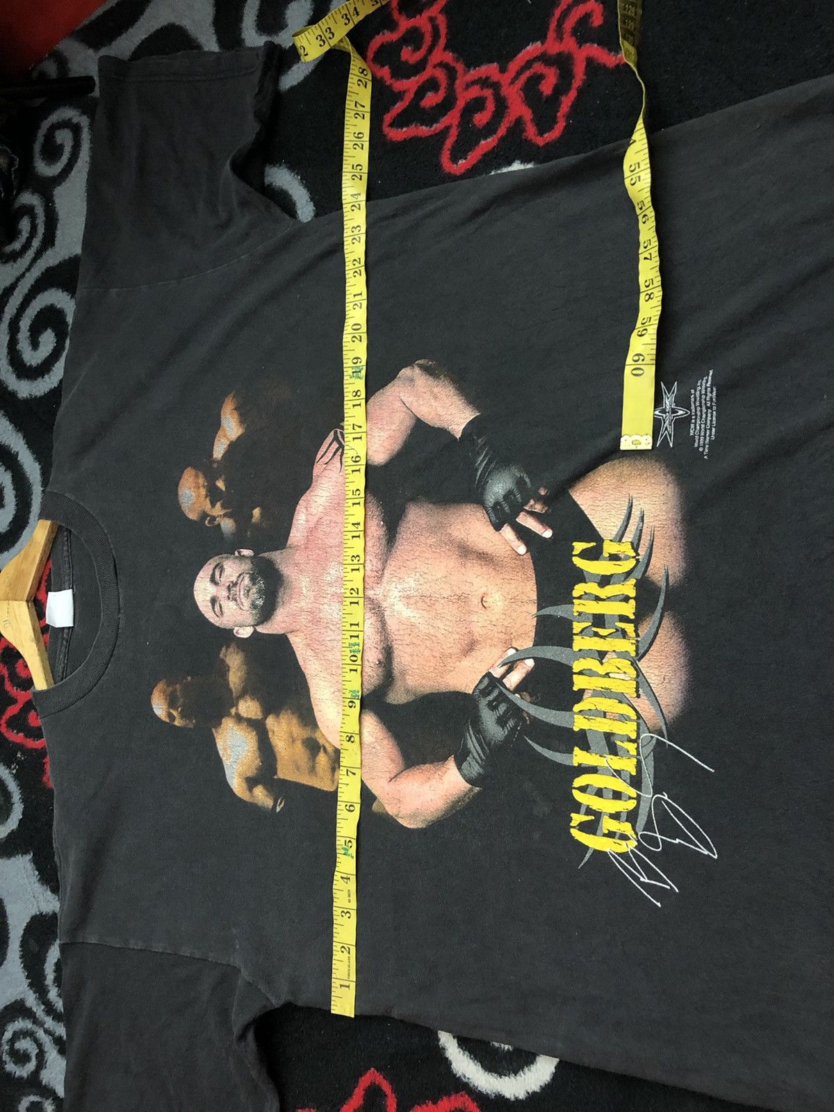 Vintage Vintage 90's Goldberg WCW WWF T-Shirt Size US L / EU 52-54 / 3 - 9 Thumbnail