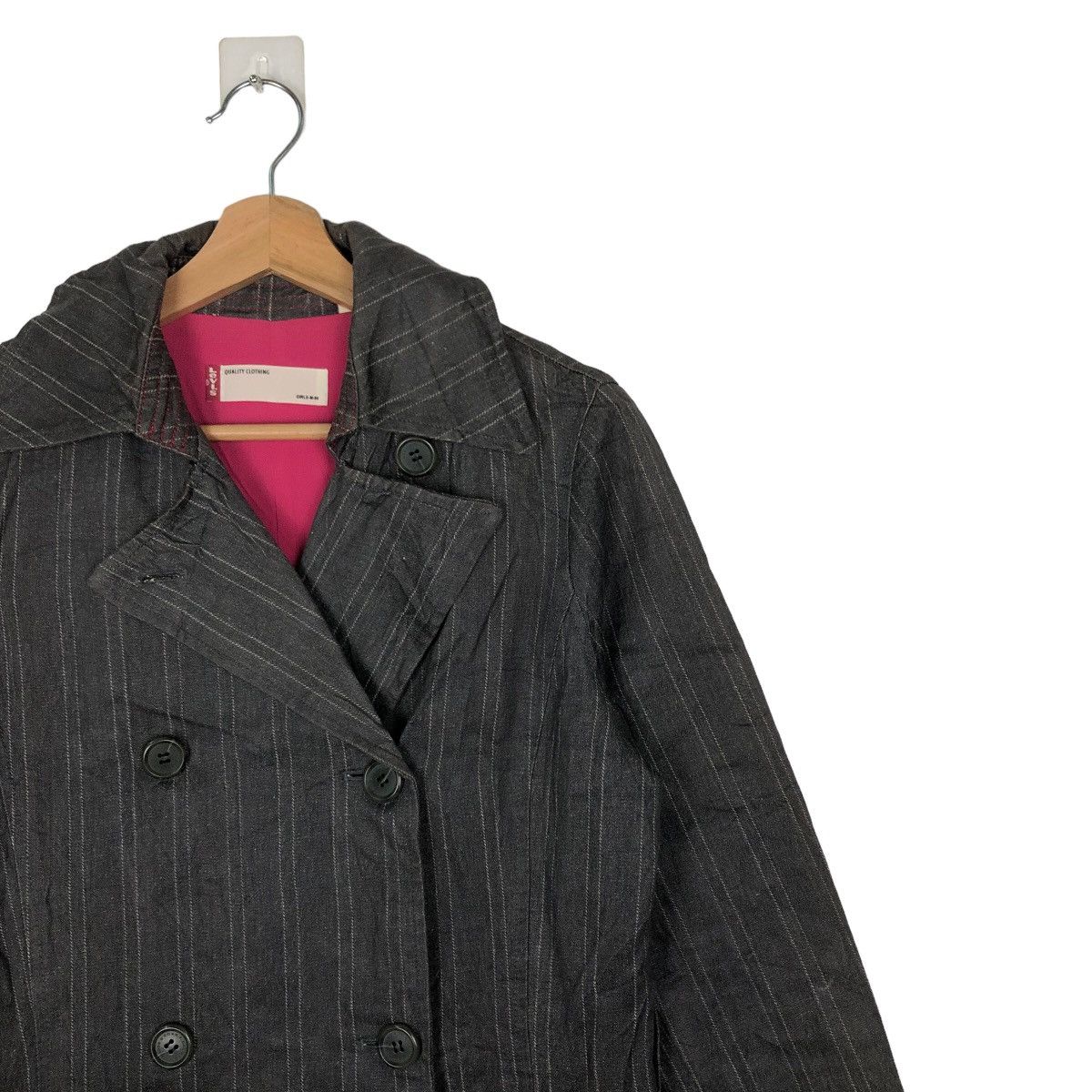 Japanese Brand VINTAGE LONG JACKET CHORE STRIPED DESIGN LEVI’S RED TAG Size M / US 6-8 / IT 42-44 - 5 Thumbnail