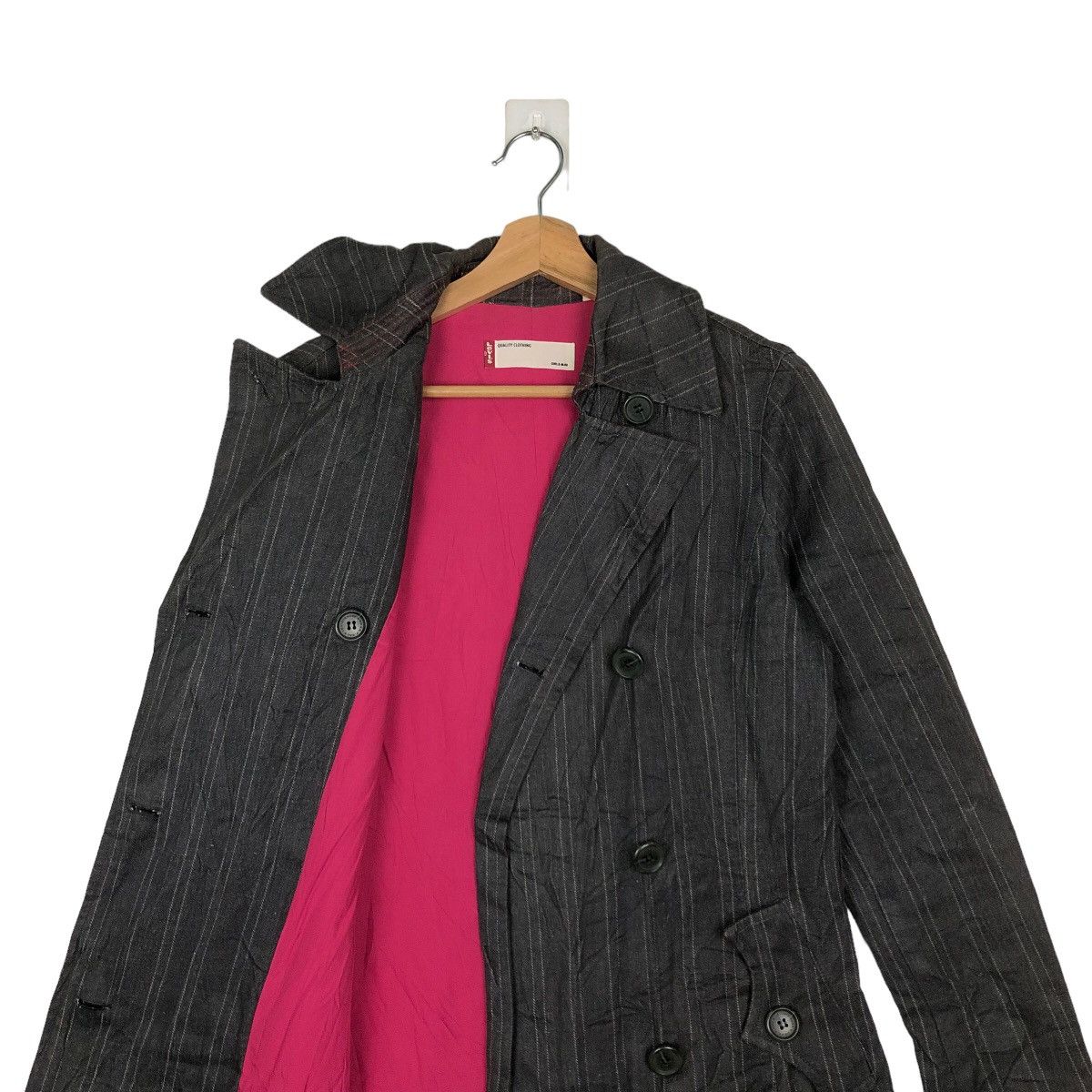 Japanese Brand VINTAGE LONG JACKET CHORE STRIPED DESIGN LEVI’S RED TAG Size M / US 6-8 / IT 42-44 - 9 Thumbnail