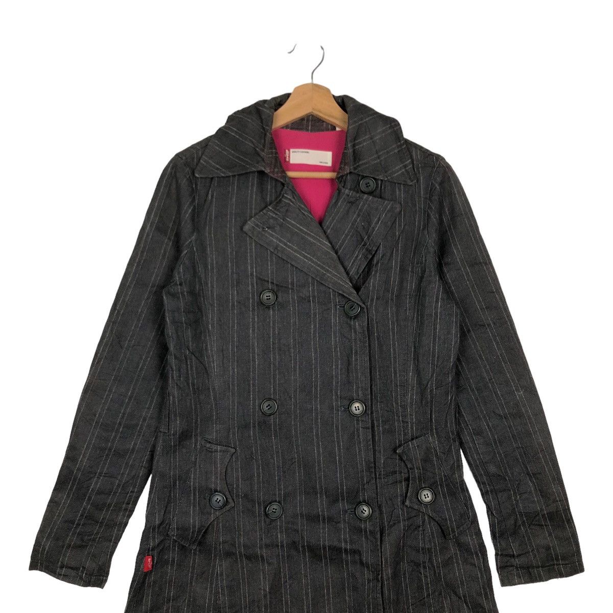 Japanese Brand VINTAGE LONG JACKET CHORE STRIPED DESIGN LEVI’S RED TAG Size M / US 6-8 / IT 42-44 - 2 Thumbnail