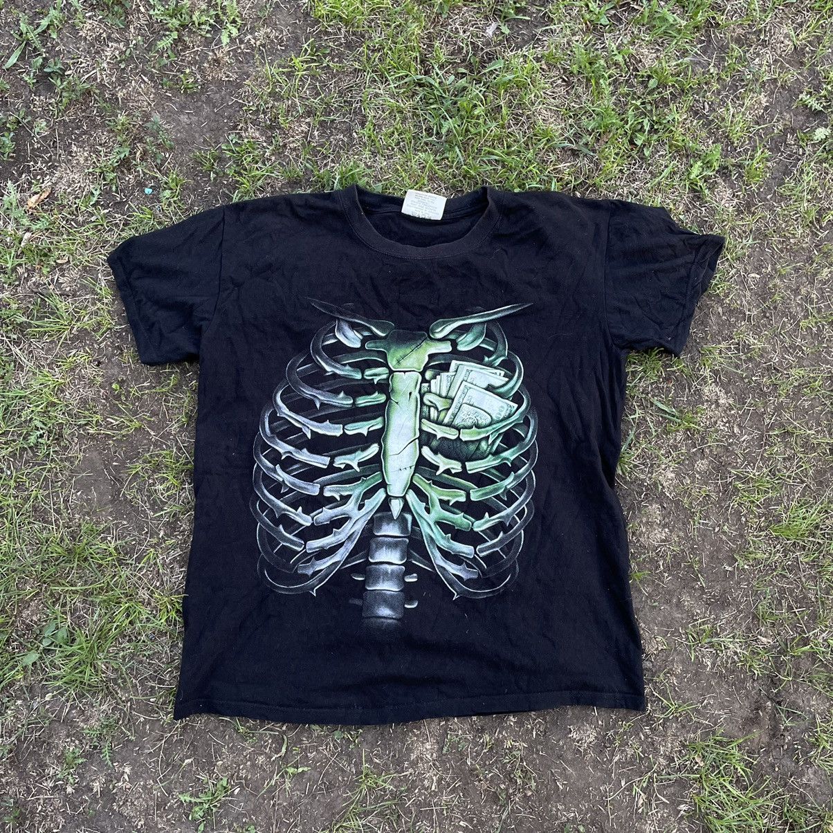 Vintage Vintage Y2K Skeleton Graphic Tee Horror Grunge Relaxed M Size US M / EU 48-50 / 2 - 1 Thumbnail