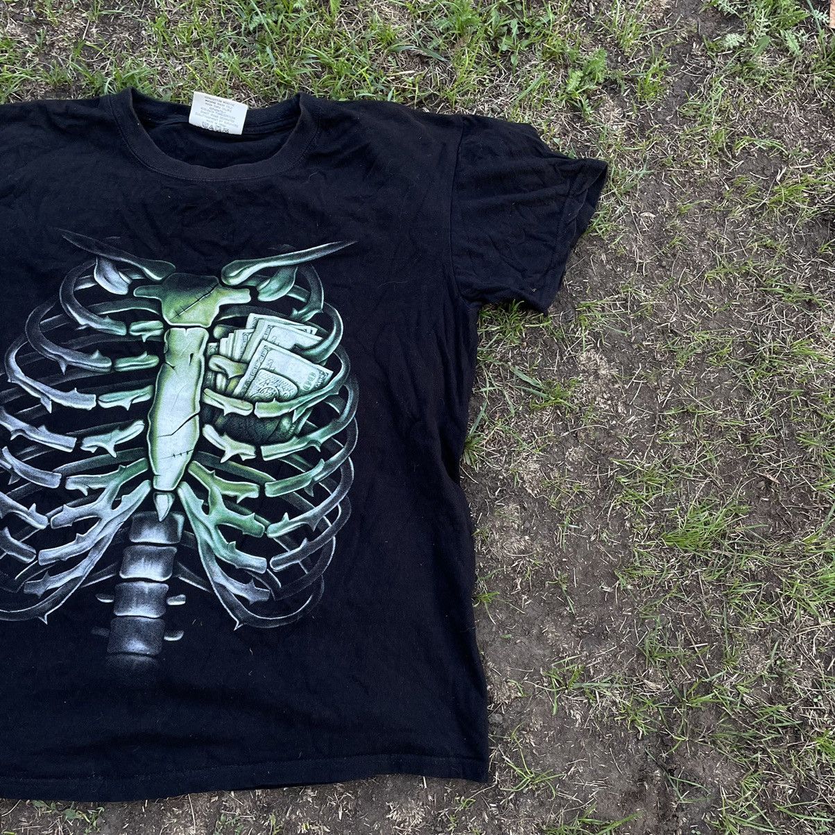 Vintage Vintage Y2K Skeleton Graphic Tee Horror Grunge Relaxed M Size US M / EU 48-50 / 2 - 3 Thumbnail