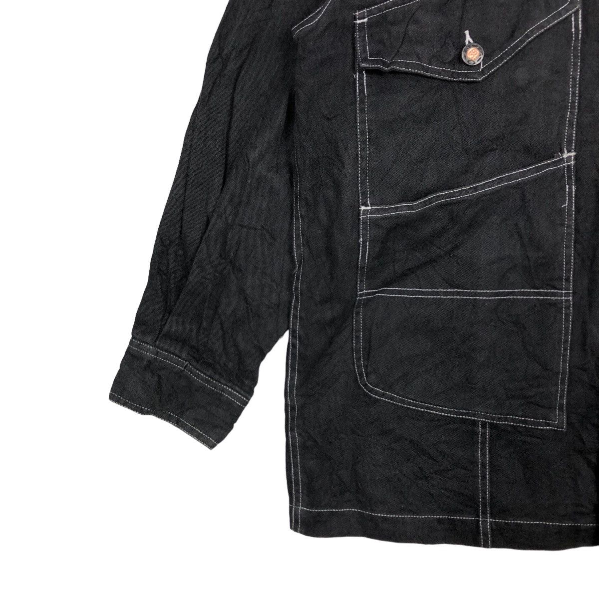 Japanese Brand NEO BLOOD BY STUSSY USA HIKORY CHORE JACKET MULTI POCKET Size US L / EU 52-54 / 3 - 3 Thumbnail