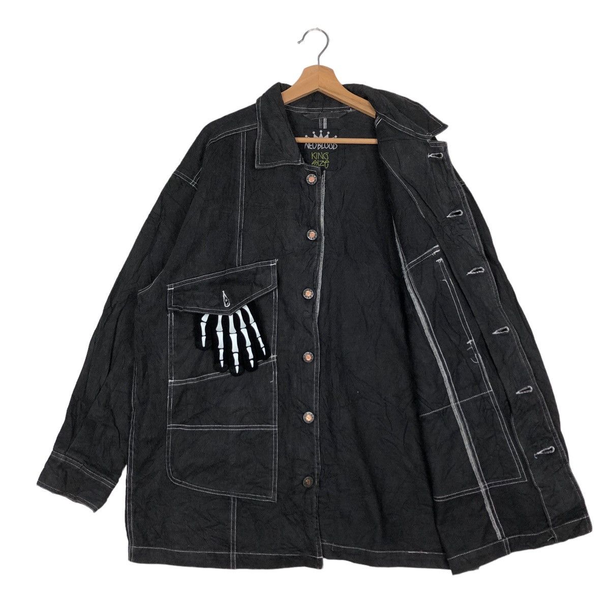 Japanese Brand NEO BLOOD BY STUSSY USA HIKORY CHORE JACKET MULTI POCKET Size US L / EU 52-54 / 3 - 8 Thumbnail