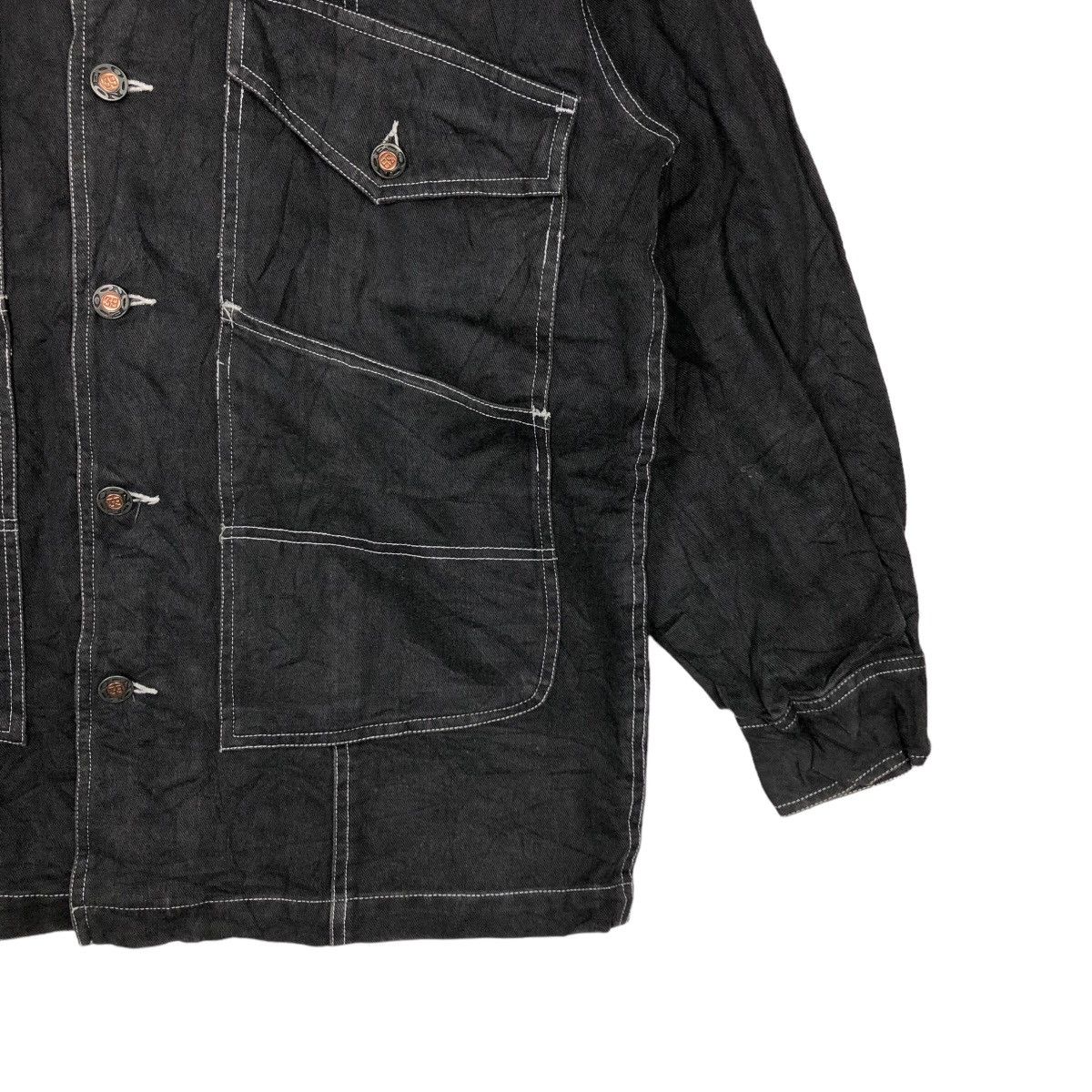Japanese Brand NEO BLOOD BY STUSSY USA HIKORY CHORE JACKET MULTI POCKET Size US L / EU 52-54 / 3 - 4 Thumbnail