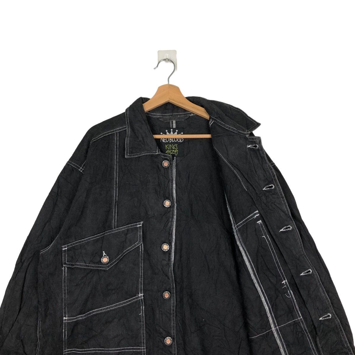 Japanese Brand NEO BLOOD BY STUSSY USA HIKORY CHORE JACKET MULTI POCKET Size US L / EU 52-54 / 3 - 9 Thumbnail