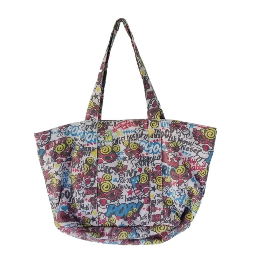 💥VINTAGE HYSTERIC GLAMOUR monogram fullprint tote bag