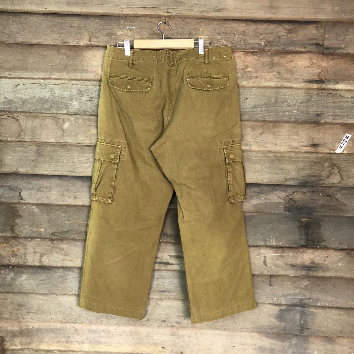 Japanese Brand DL Uniqlo Mustard Brown Cargo Multipocket Pants #1893 Size US 33 - 11 Thumbnail