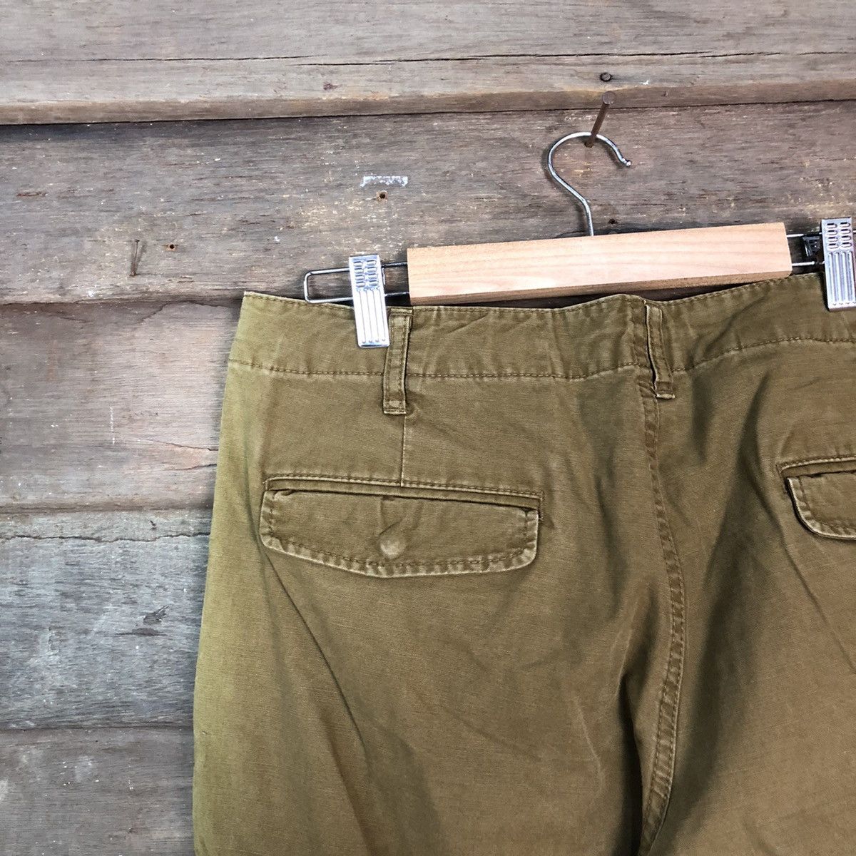 Japanese Brand DL Uniqlo Mustard Brown Cargo Multipocket Pants #1893 Size US 33 - 14 Thumbnail