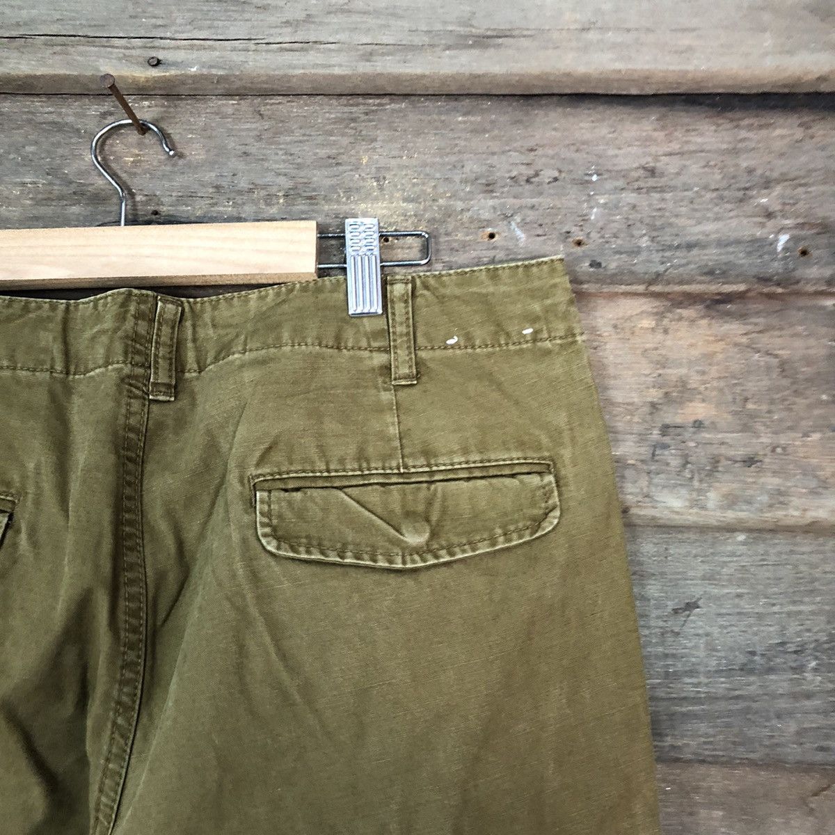 Japanese Brand DL Uniqlo Mustard Brown Cargo Multipocket Pants #1893 Size US 33 - 15 Thumbnail