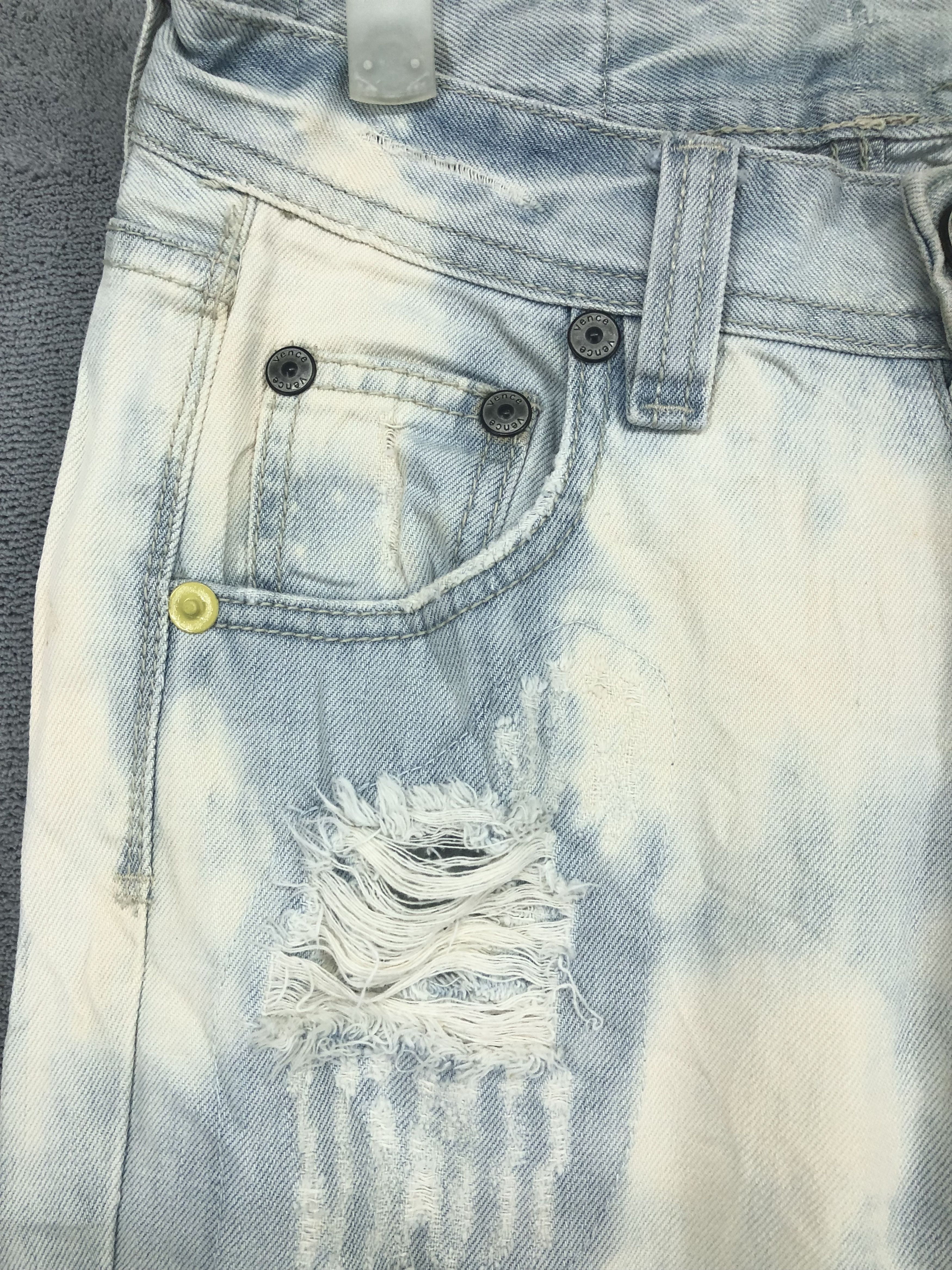 Japanese Brand × Jean Vence Bleach Distressed Denim Women Jeans 28x30 Size 28" / US 6 / IT 42 - 4 Thumbnail