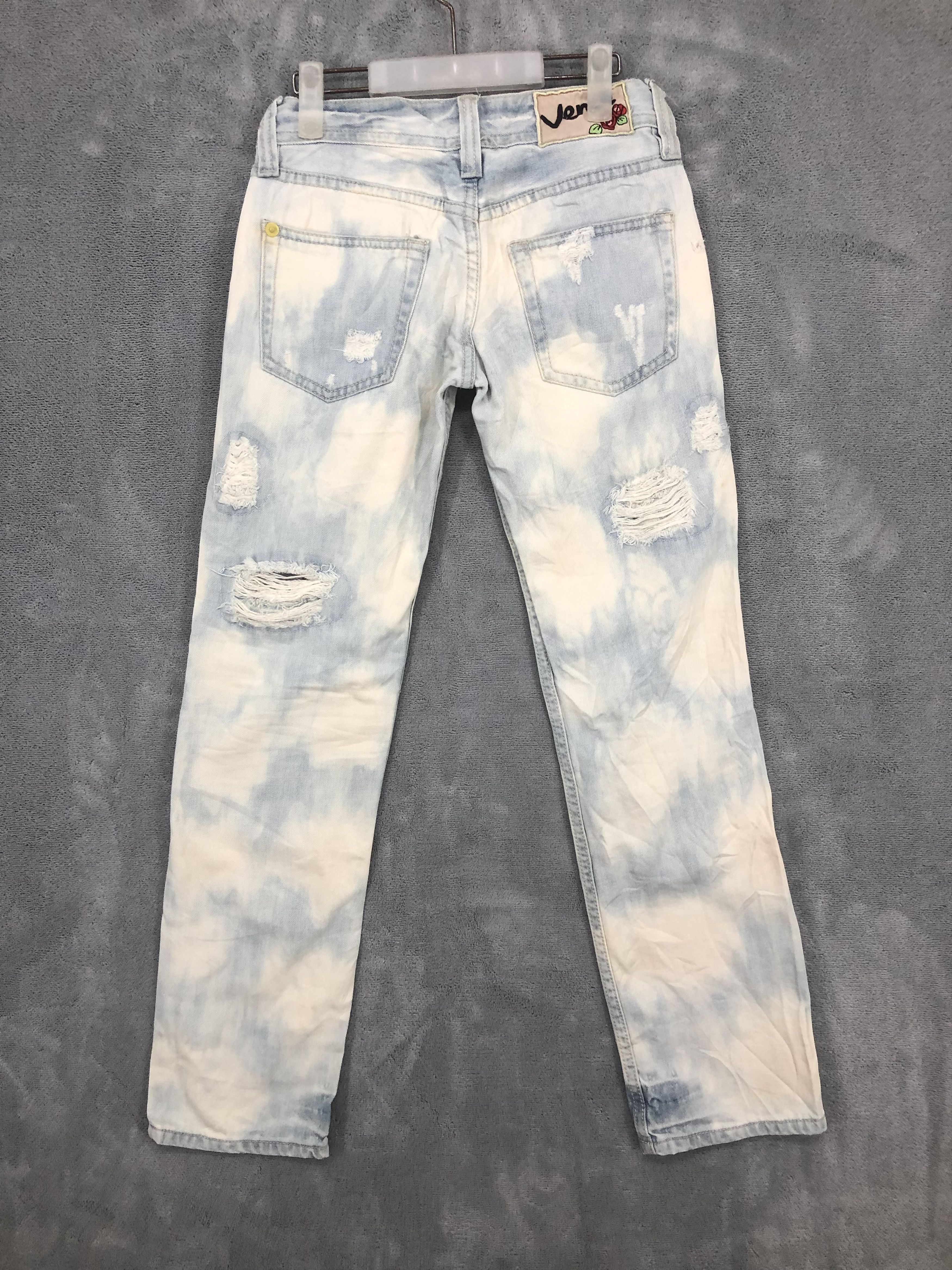 Japanese Brand × Jean Vence Bleach Distressed Denim Women Jeans 28x30 Size 28" / US 6 / IT 42 - 2 Thumbnail
