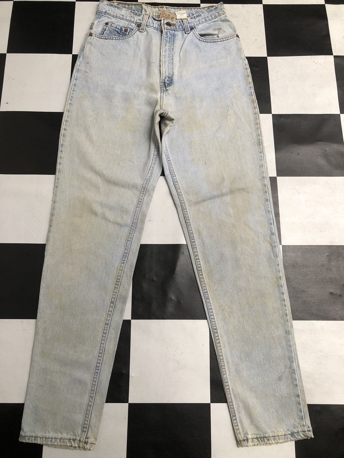 Jean × Levi's × Vintage Vintage 90s Levis 512 Slim Fit Tapered Leg Jean L49 Size US 30 / EU 46 - 1 Thumbnail