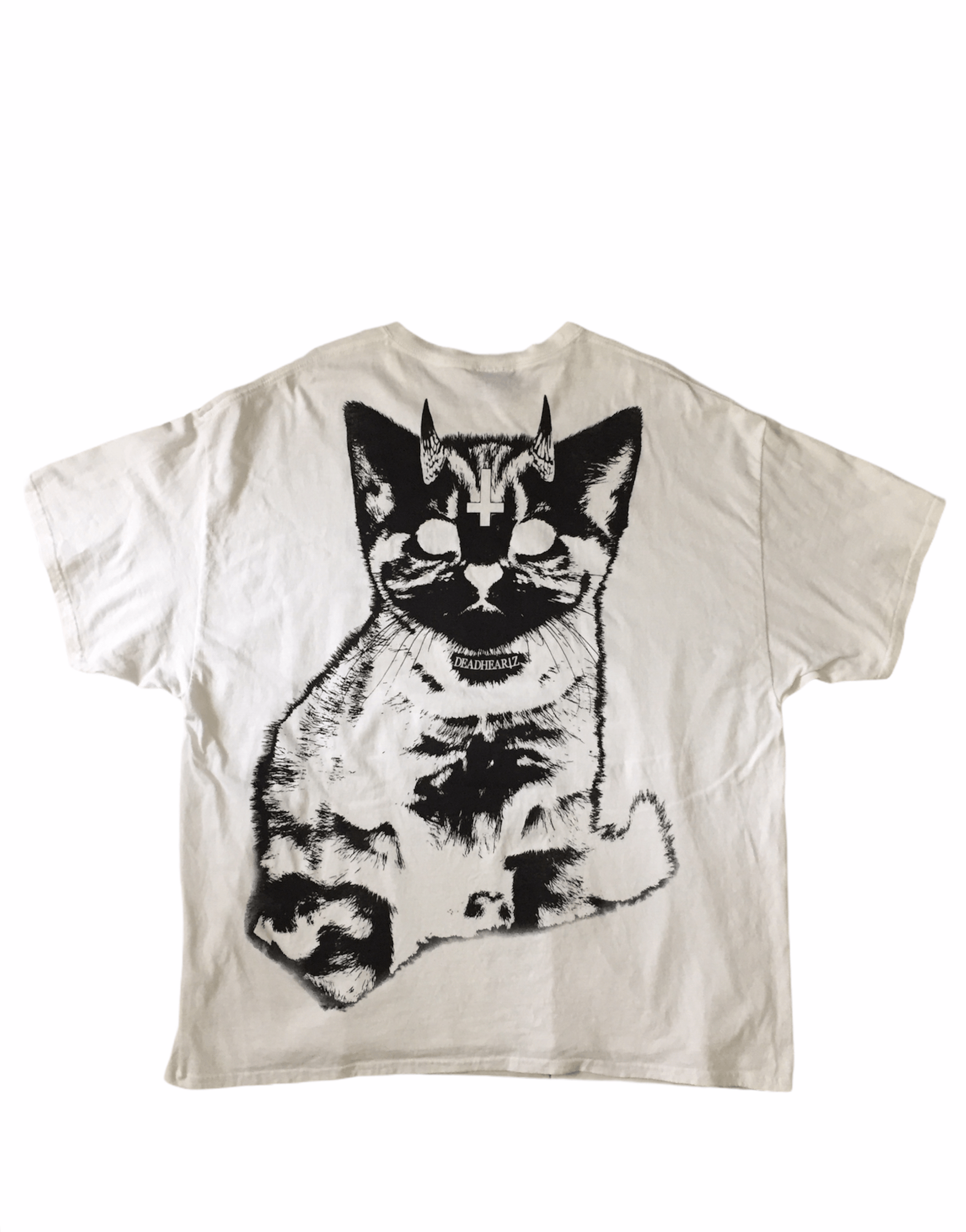 Japanese Brand Deadheartz japan punk satanic cat tee milkboy golf wang Size US XXL / EU 58 / 5 - 1 Thumbnail