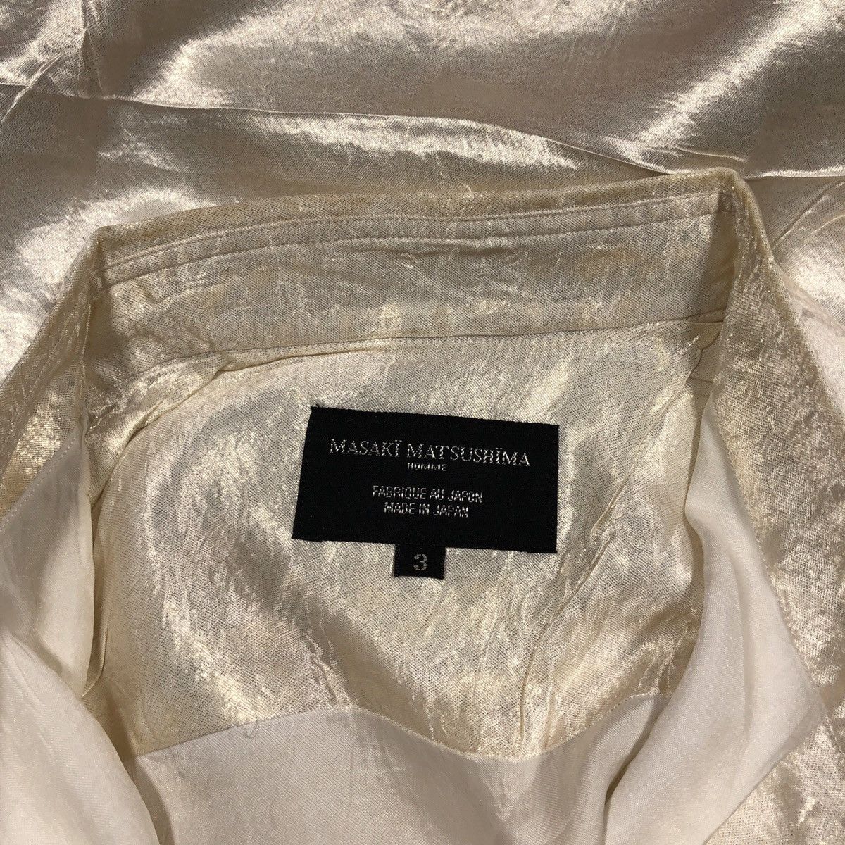 Japanese Brand × Masaki Matsushima Masaki Matshushima Homme Acetate Shirt Size US L / EU 52-54 / 3 - 4 Thumbnail