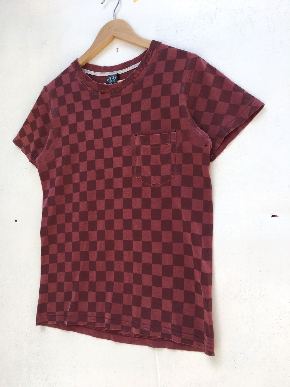 Number (N)ine Rare Number (N)ine Checkered Distressed T-Shirt Size US S / EU 44-46 / 1 - 3 Thumbnail