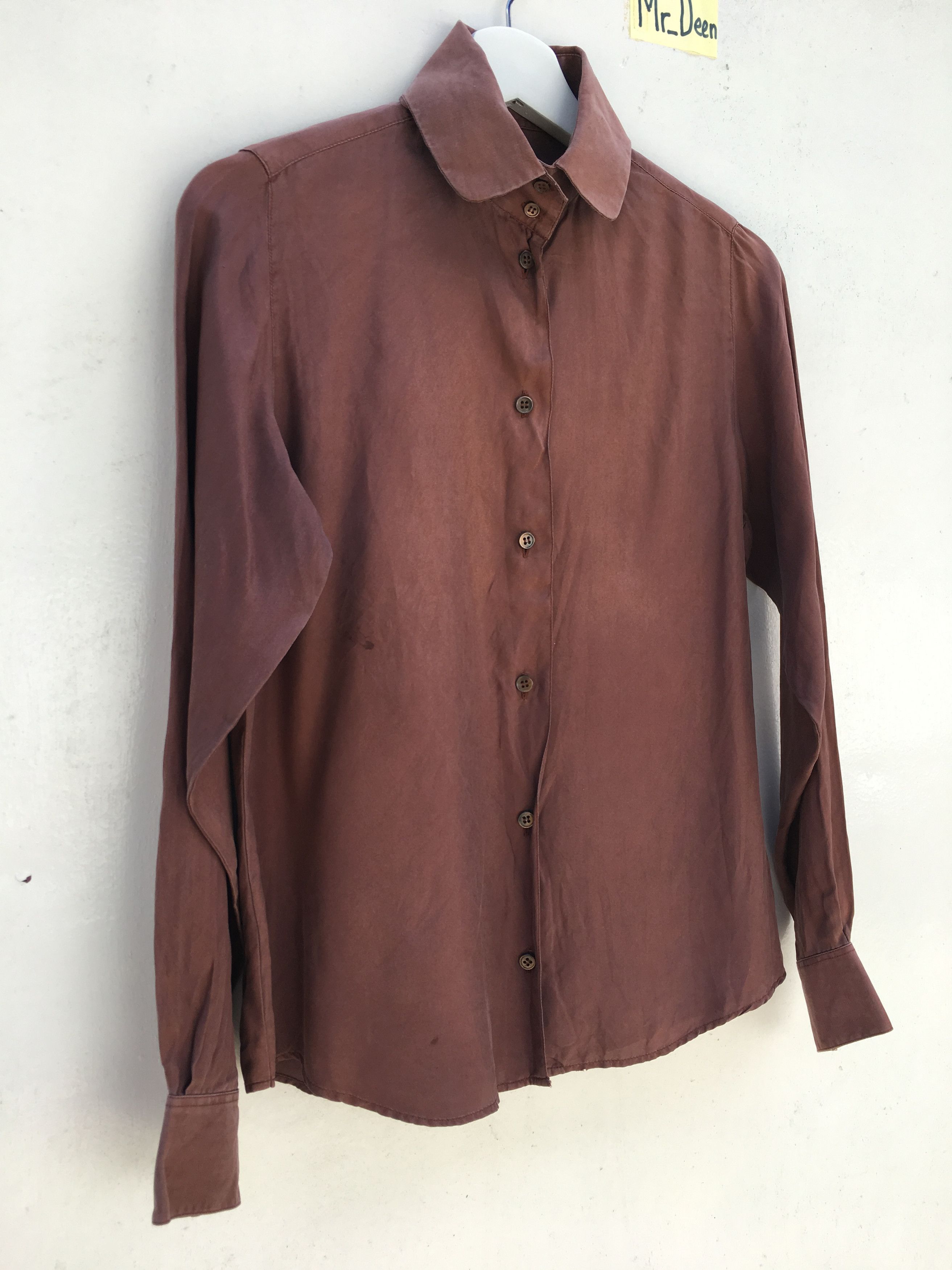 A.P.C. APC LONG SLEEVED 100% silk Rue de Fleuras Size US S / EU 44-46 / 1 - 3 Thumbnail