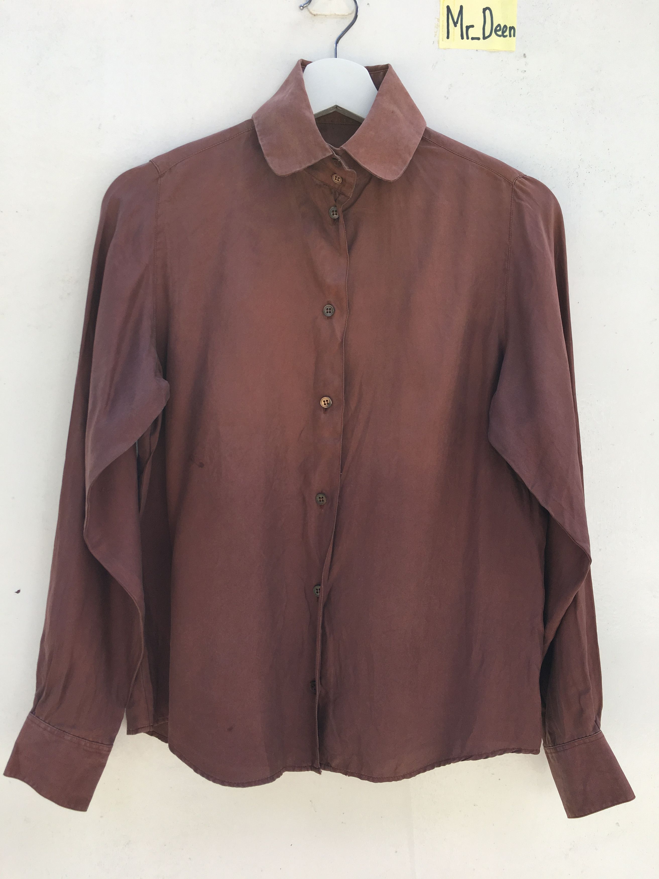 A.P.C. APC LONG SLEEVED 100% silk Rue de Fleuras Size US S / EU 44-46 / 1 - 1 Thumbnail