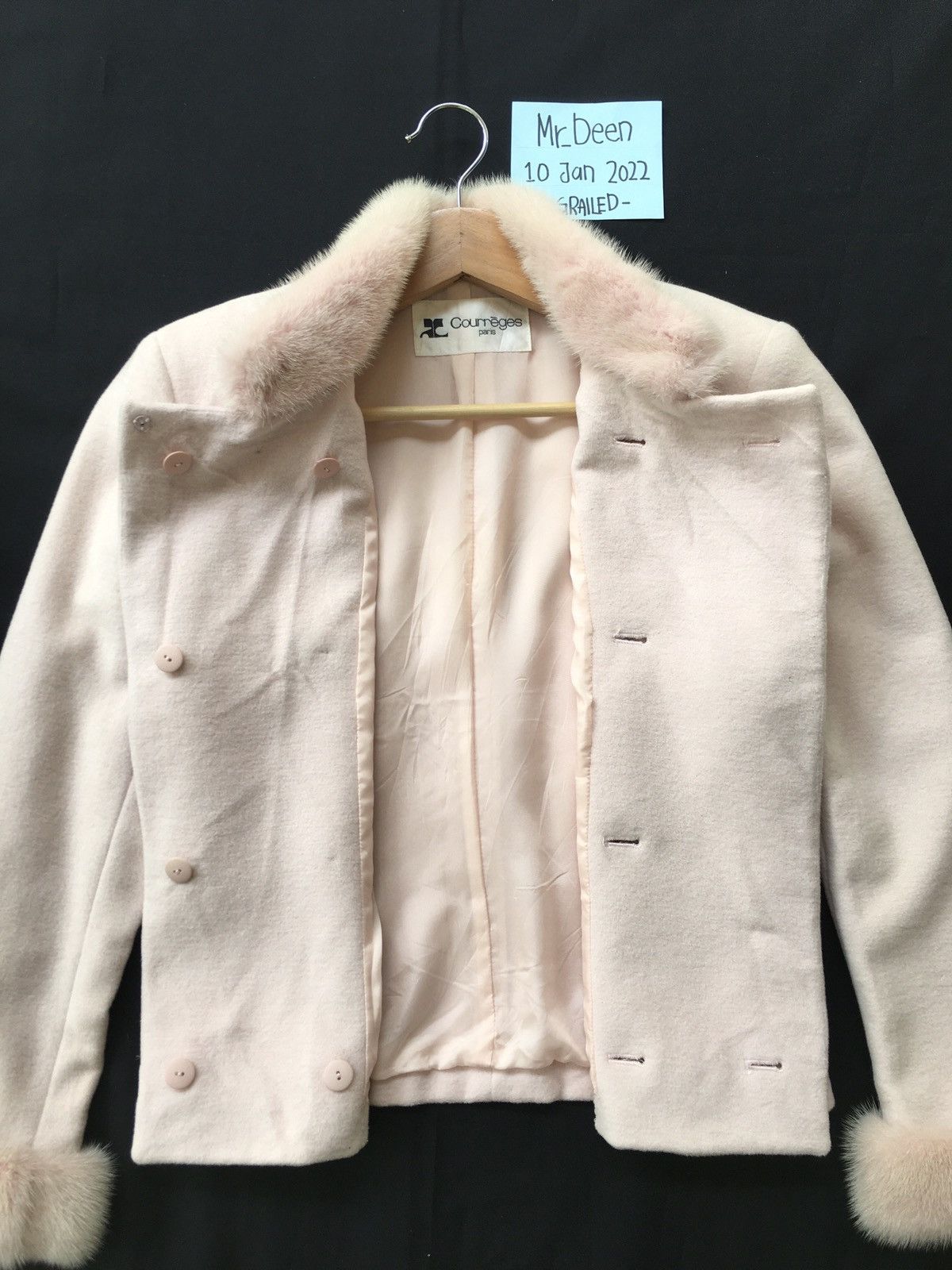 Courreges Vintage Courreges Wool Winter Women Jacket Size ONE SIZE - 8 Thumbnail