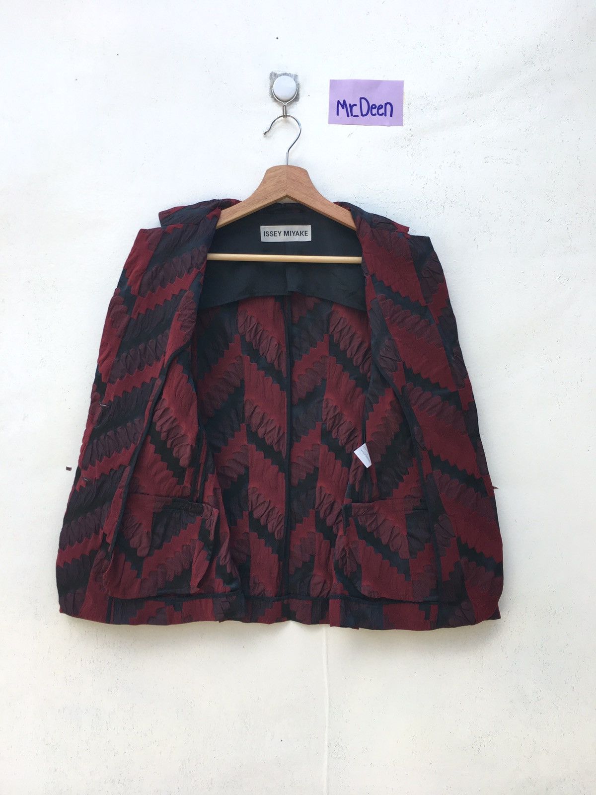Issey Miyake Rare Issey Miyake Textured Blazer/ Jacket Size US S / EU 44-46 / 1 - 12 Thumbnail