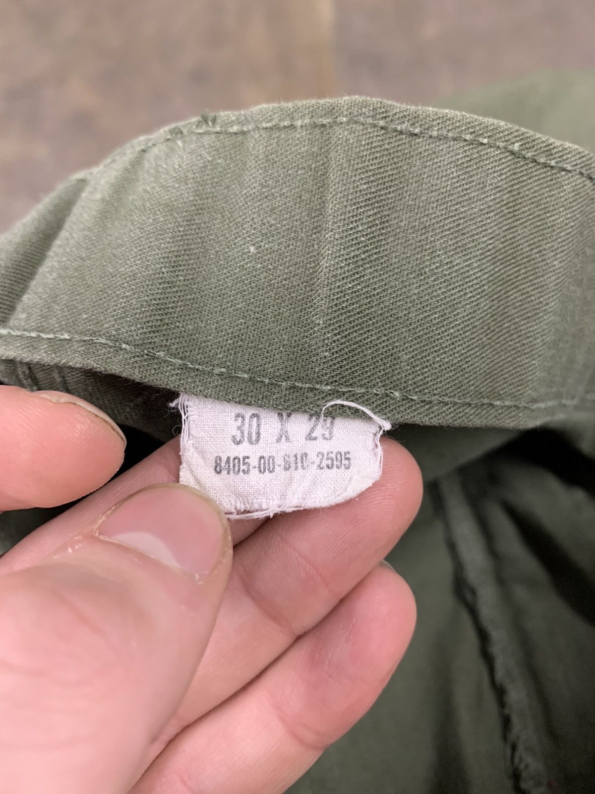 Vintage Vintage Military Patched Cargo Pants 30x29 Size US 29 - 4 Thumbnail