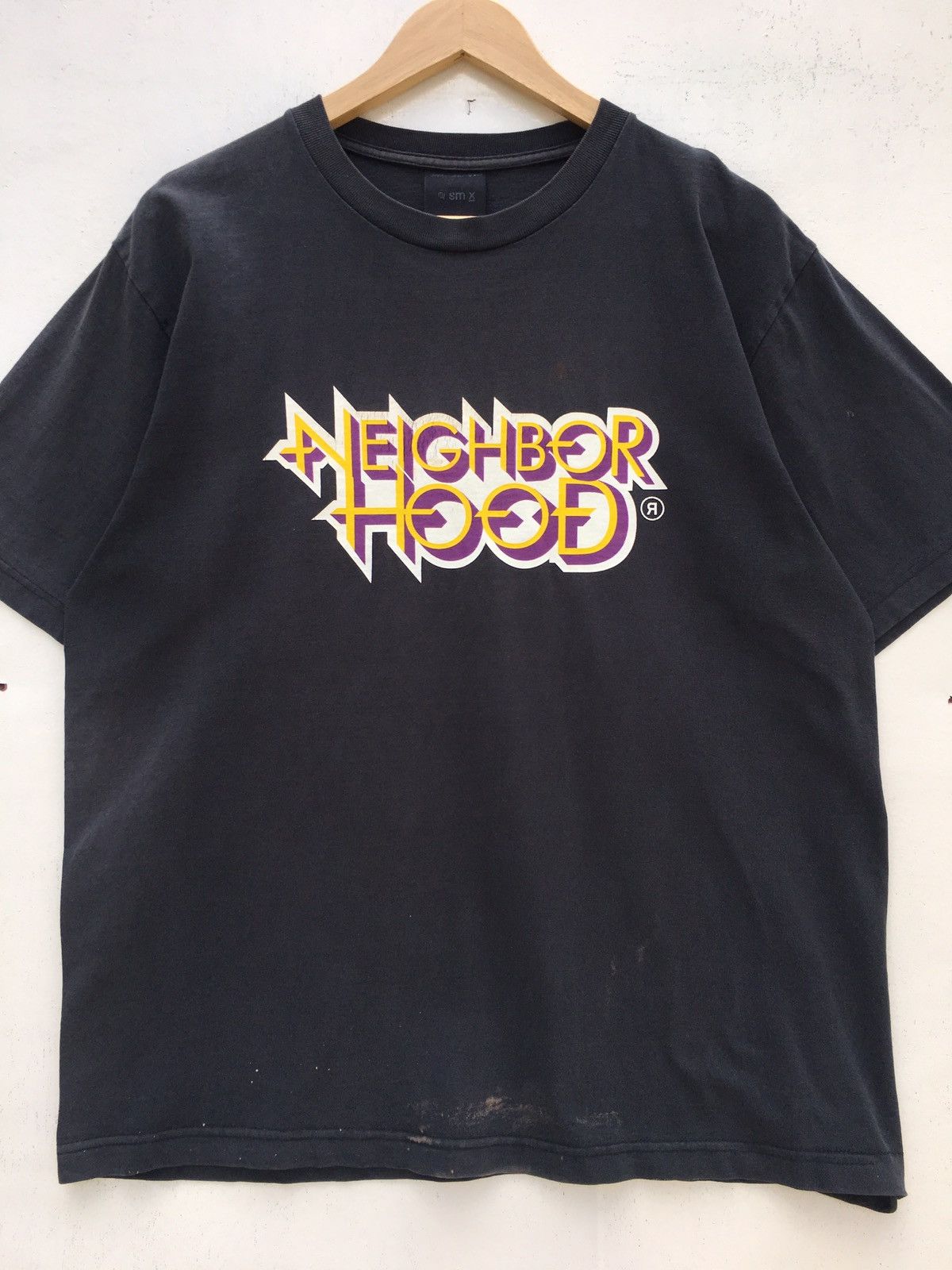 Neighborhood Rare Vintage SS02 Neighborhood Big Spellout Printed Tshirt Size US M / EU 48-50 / 2 - 5 Thumbnail