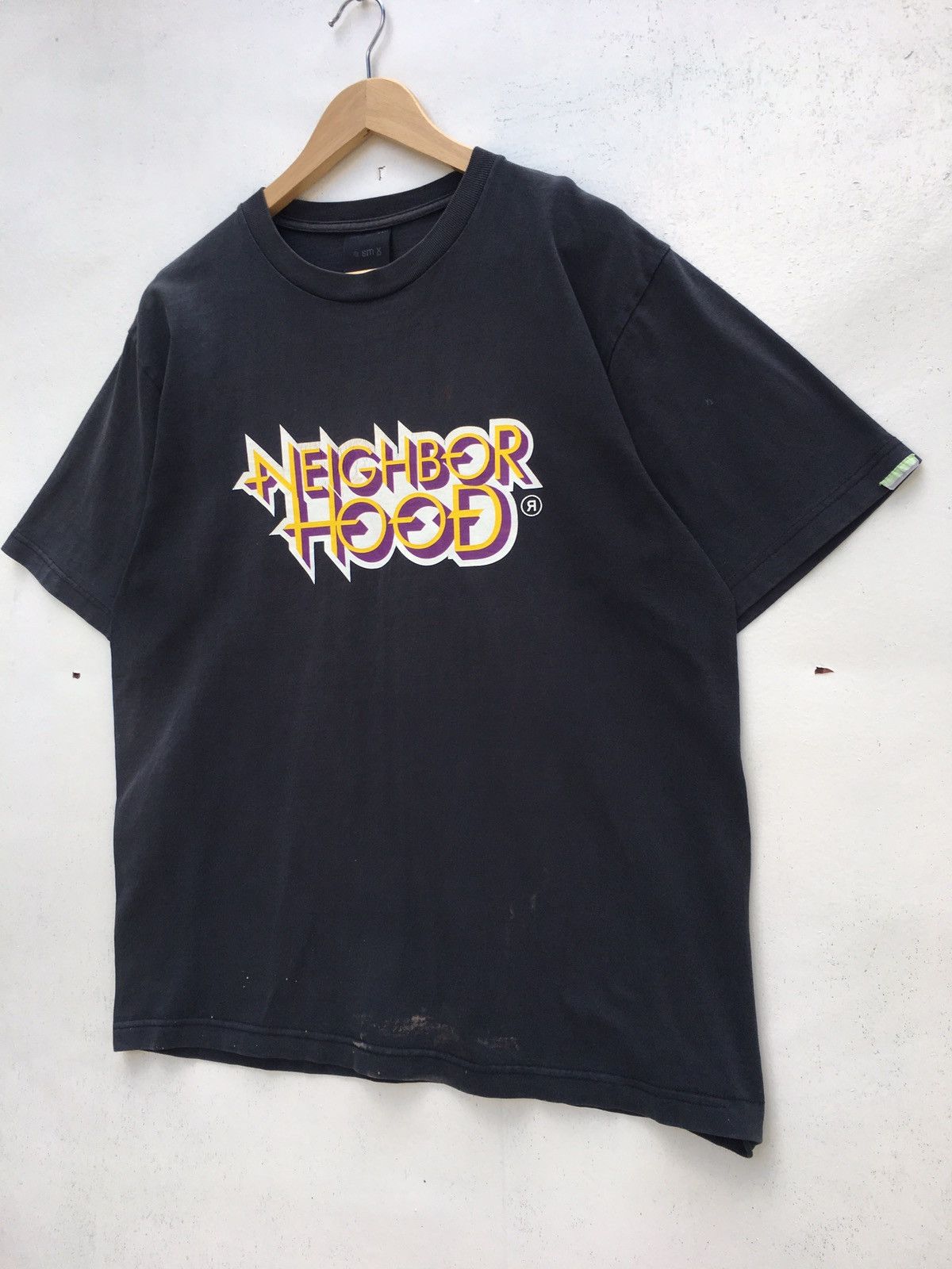 Neighborhood Rare Vintage SS02 Neighborhood Big Spellout Printed Tshirt Size US M / EU 48-50 / 2 - 4 Thumbnail