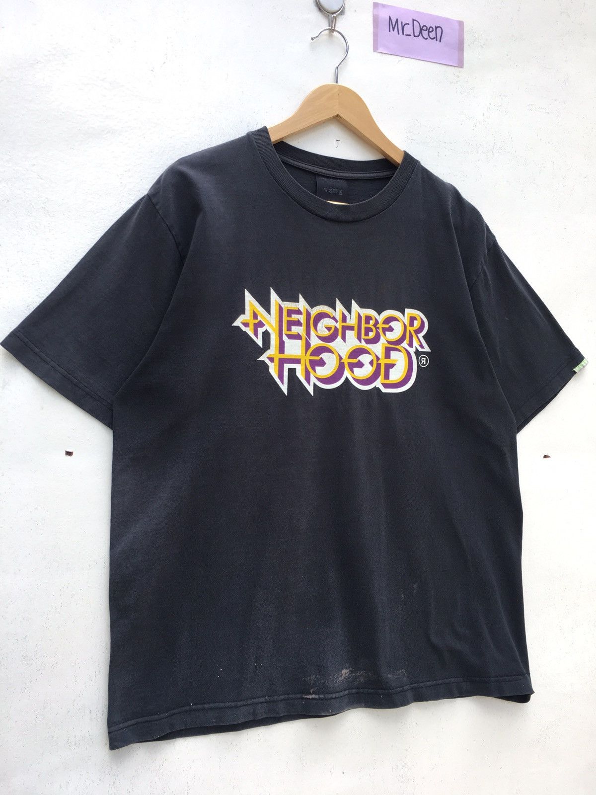 Neighborhood Rare Vintage SS02 Neighborhood Big Spellout Printed Tshirt Size US M / EU 48-50 / 2 - 3 Thumbnail