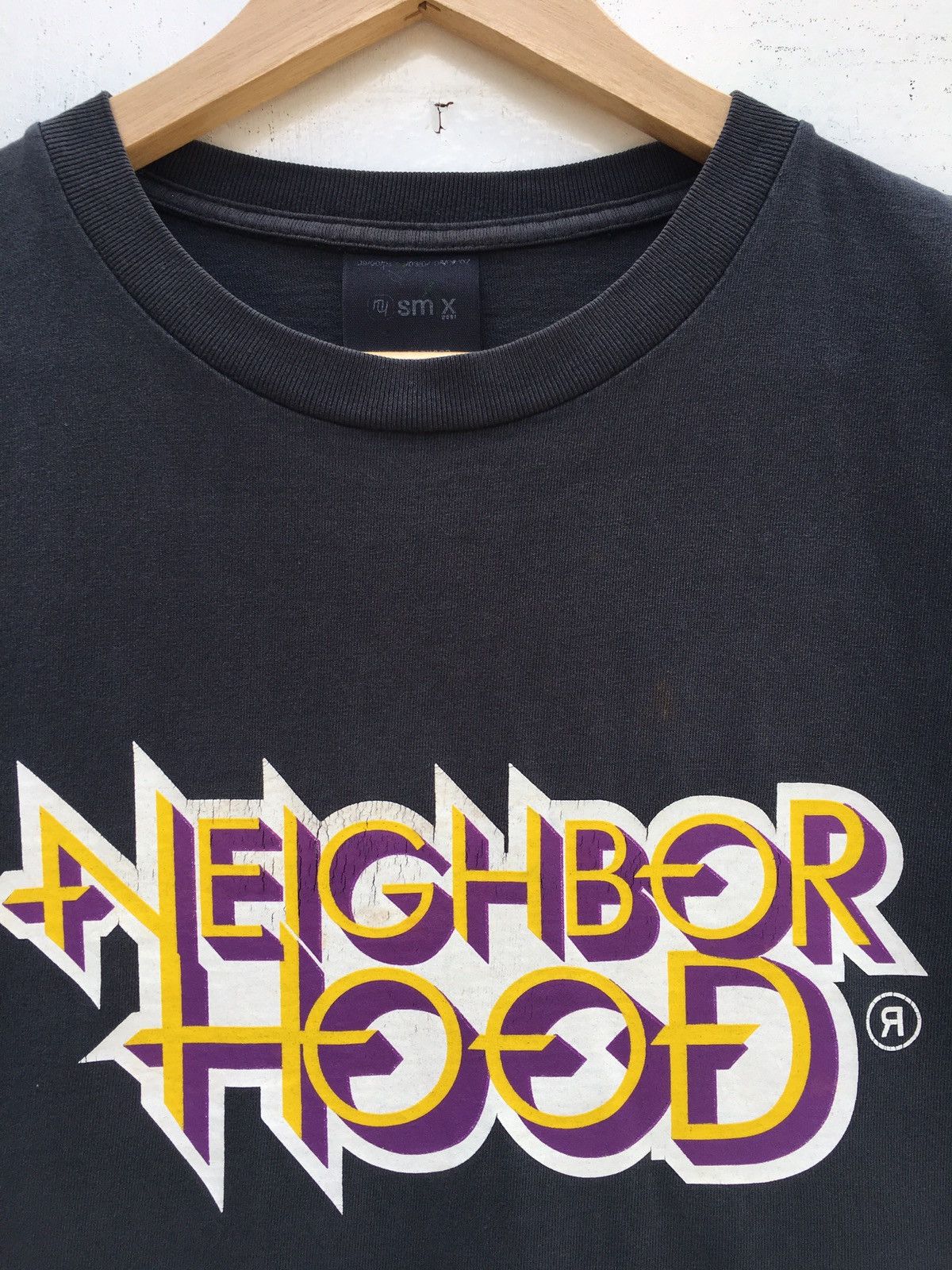 Neighborhood Rare Vintage SS02 Neighborhood Big Spellout Printed Tshirt Size US M / EU 48-50 / 2 - 10 Thumbnail
