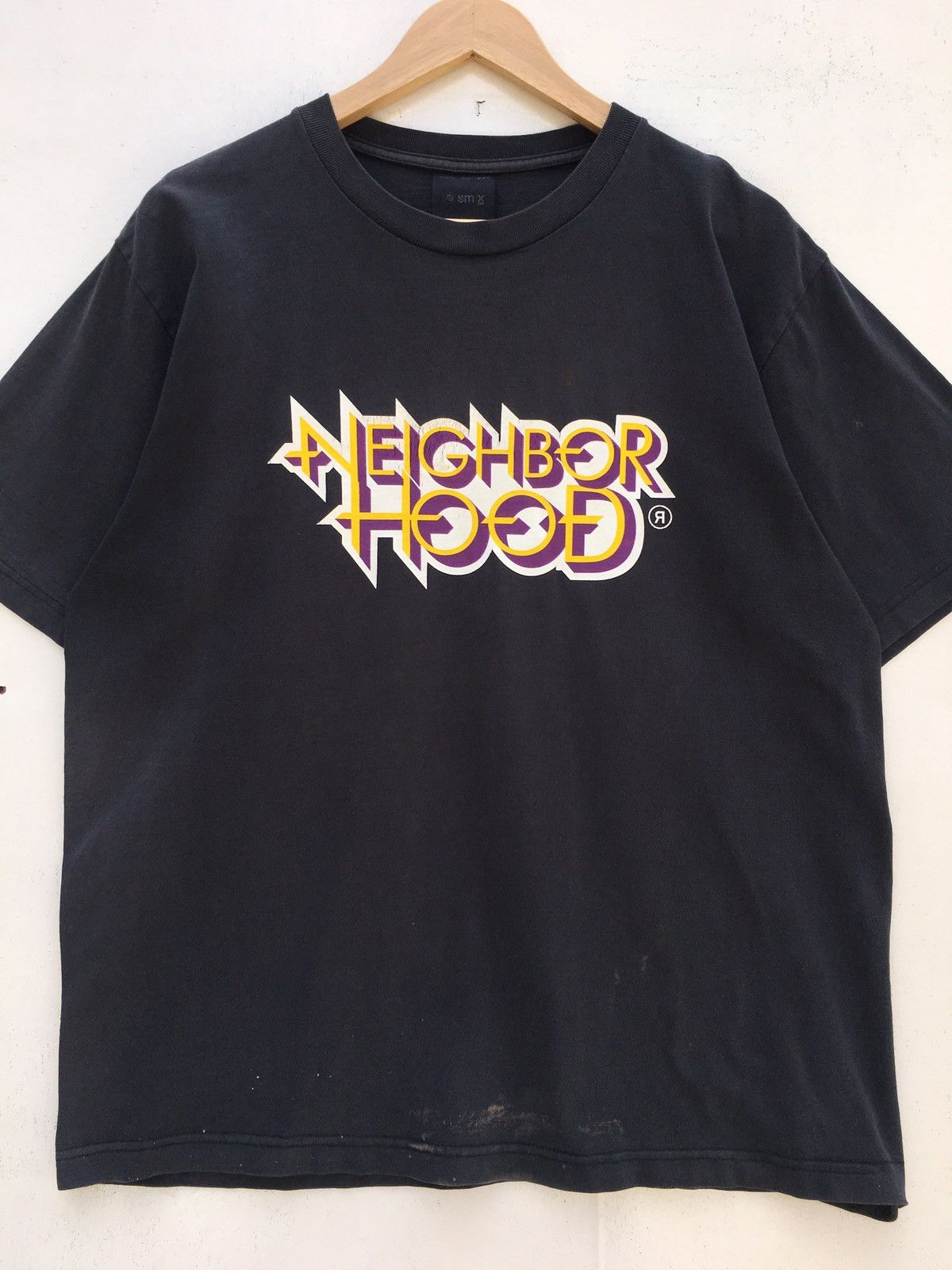 Neighborhood Rare Vintage SS02 Neighborhood Big Spellout Printed Tshirt Size US M / EU 48-50 / 2 - 6 Thumbnail